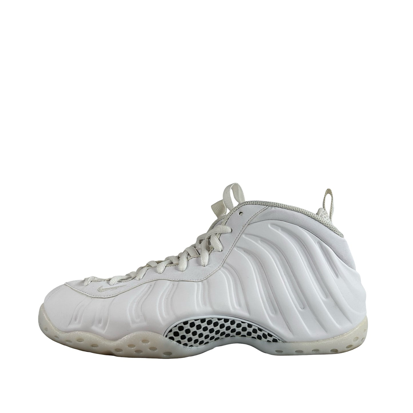 HJ5195 100 Nike Air Foamposite One Triple White [USED] - 11.5 M (Used)