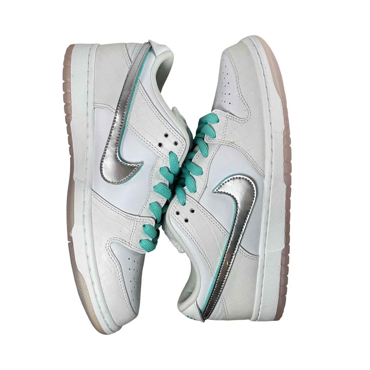 BV1310 100 Nike SB Dunk Low Diamond Supply Co. White Diamond [CONDITIONAL] - 9 M (Yellowing)