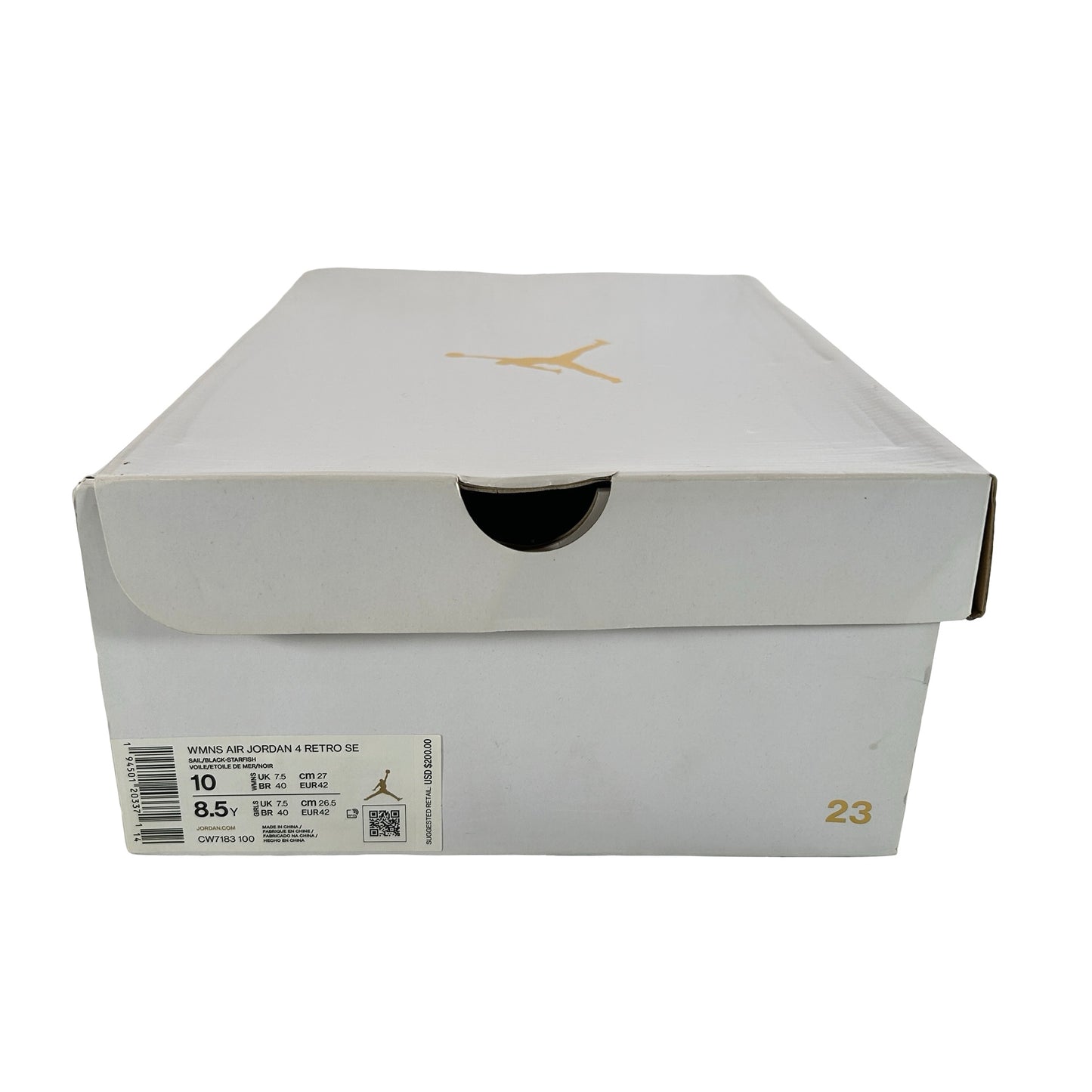 CW7183 100 Jordan 4 Retro Starfish (Women's) [USED] - 10 W (Used)