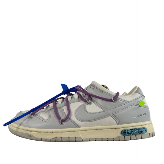 DM1602 107 Nike Dunk Low Off-White Lot 48 [USED] - 10 M (Used) (No Box)