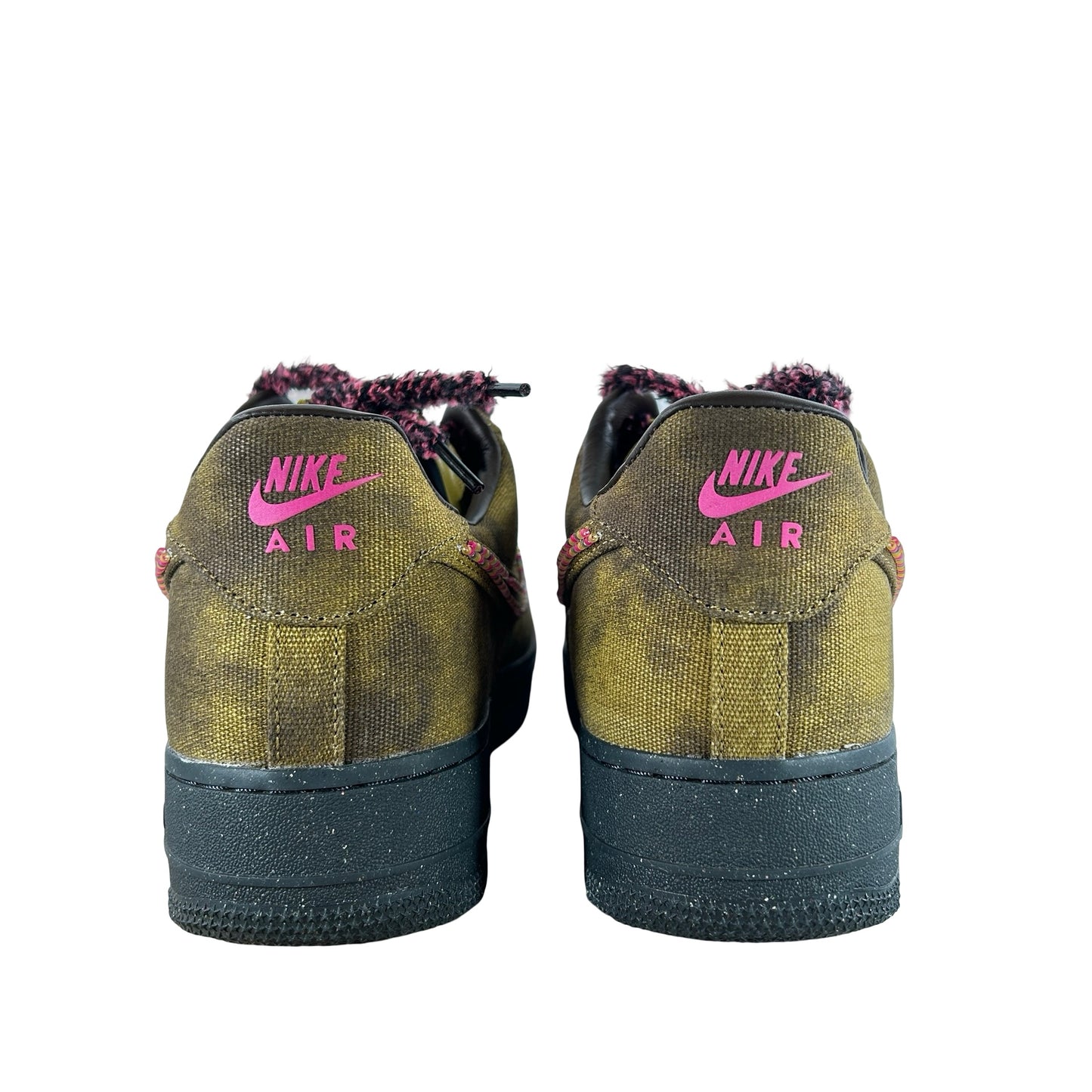IO4474 300 Nike Air Force 1 Low '07 QS Boucle Desert Moss Fierce Pink [USED] - 12 M (Used)