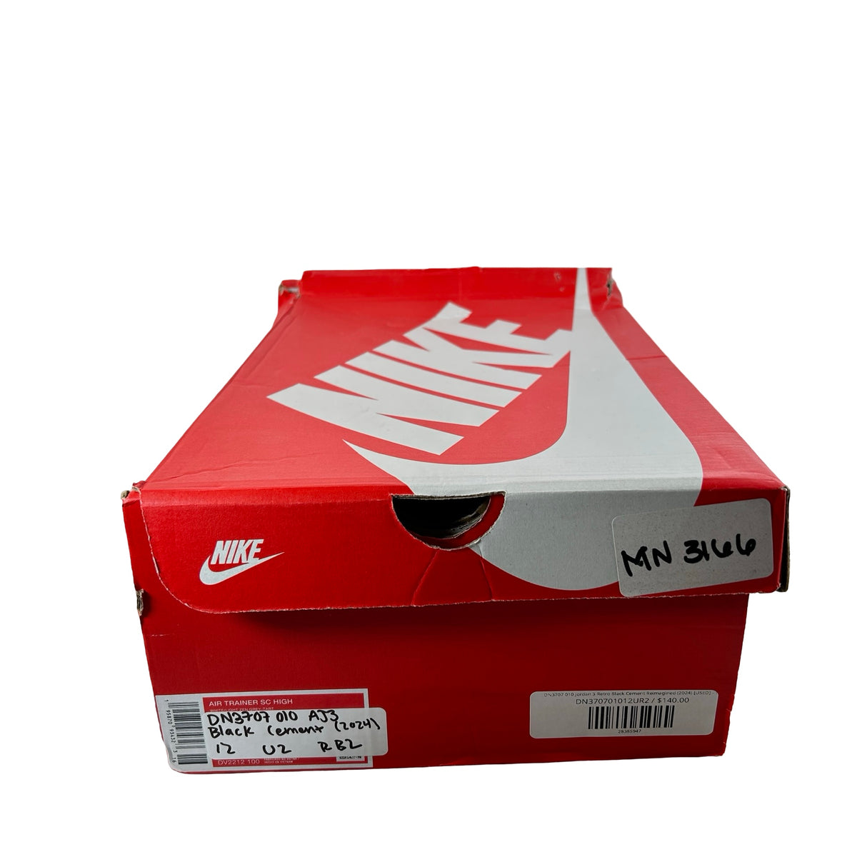 DN3707 010 Jordan 3 Retro Black Cement Reimagined (2024) [USED] - 12 M (Used2) (Replace Box2)