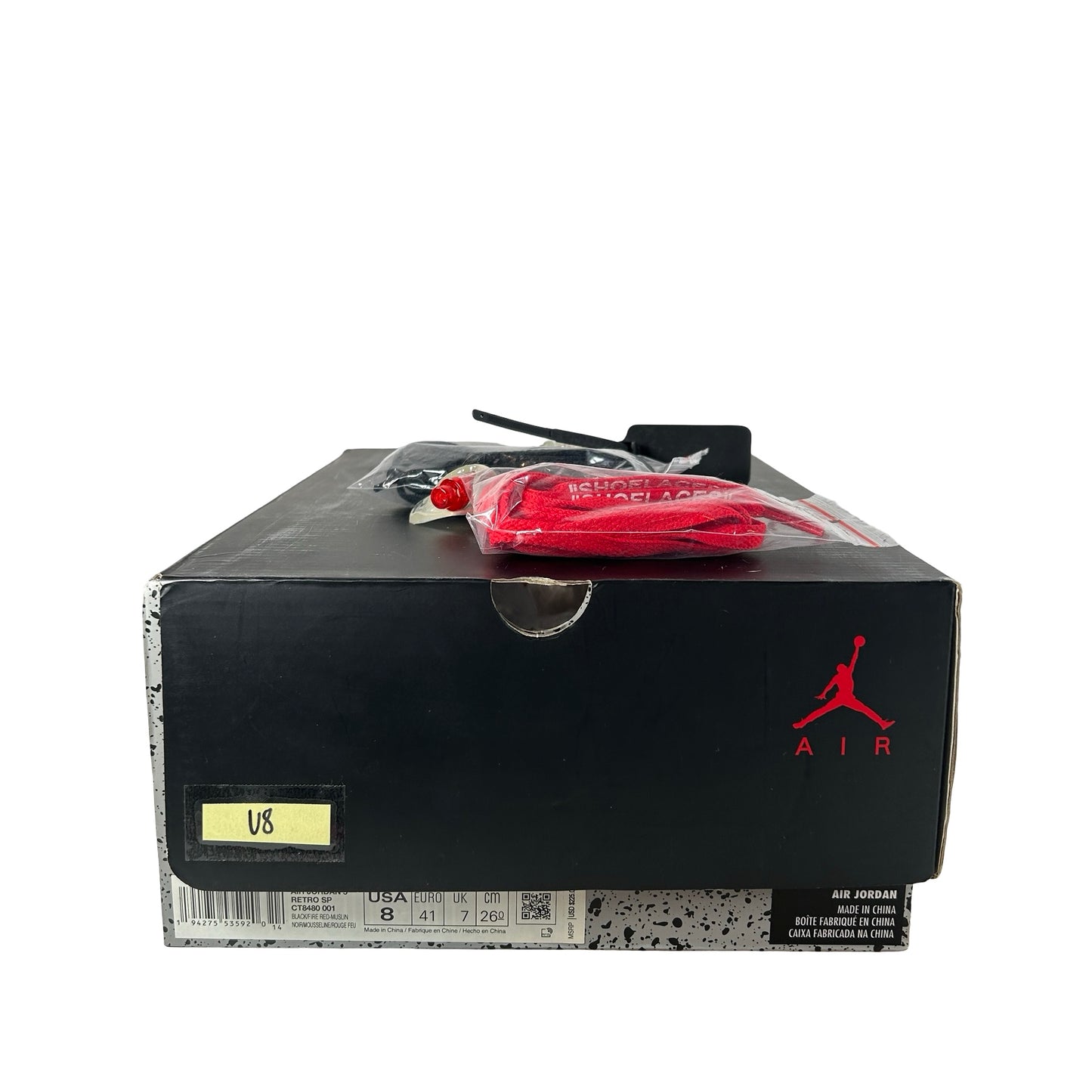 CT8480 001 Jordan 5 Off-White Black [USED] - 8 M (Used8)