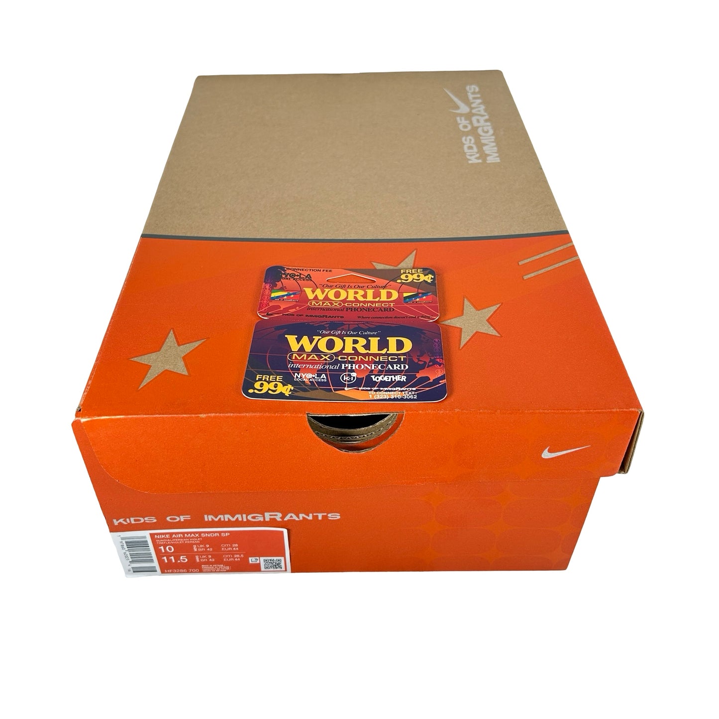 HF3286 700 Nike Air Max Sunder SP Kids of Immigrants Sunrise [USED] - 10 M (Used)