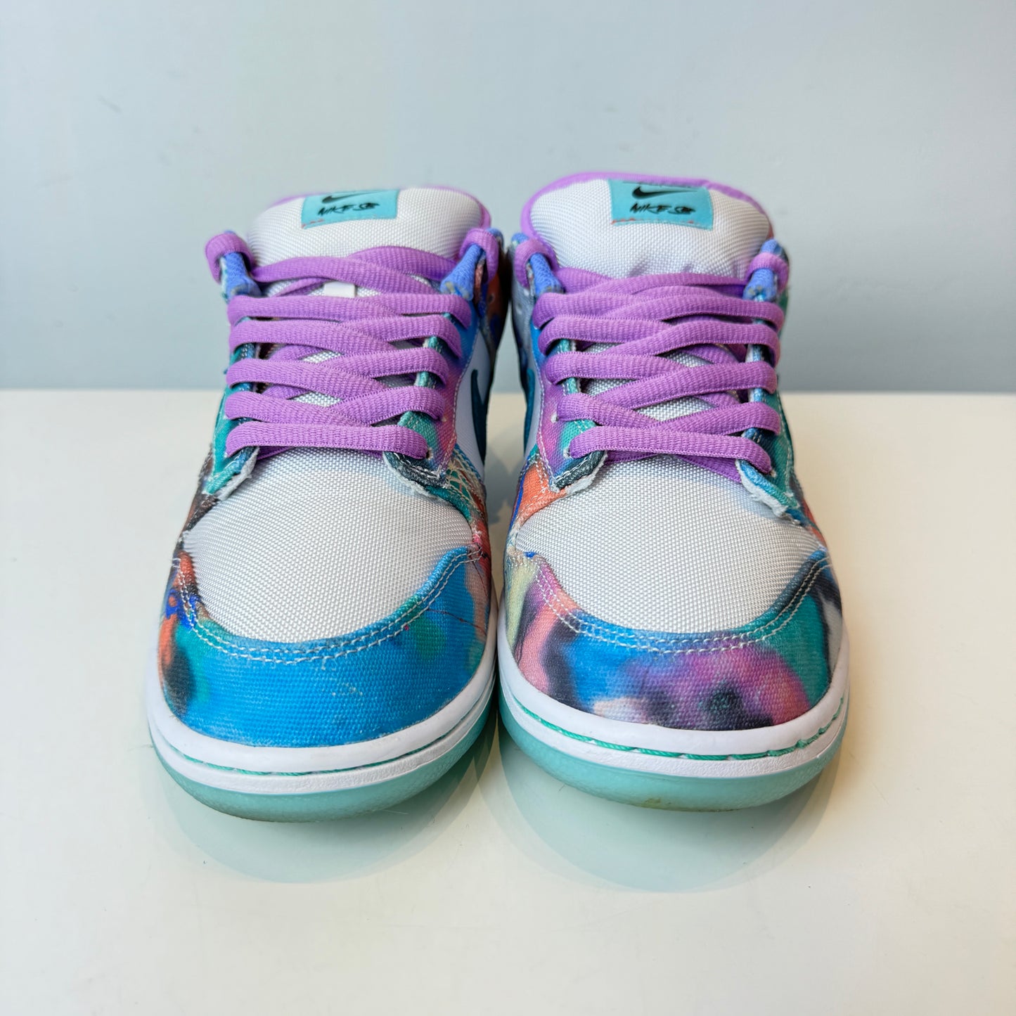 HF6061 400 Nike SB Dunk Low Futura Laboratories Bleached Aqua [USED] - 10.5 M (Used)