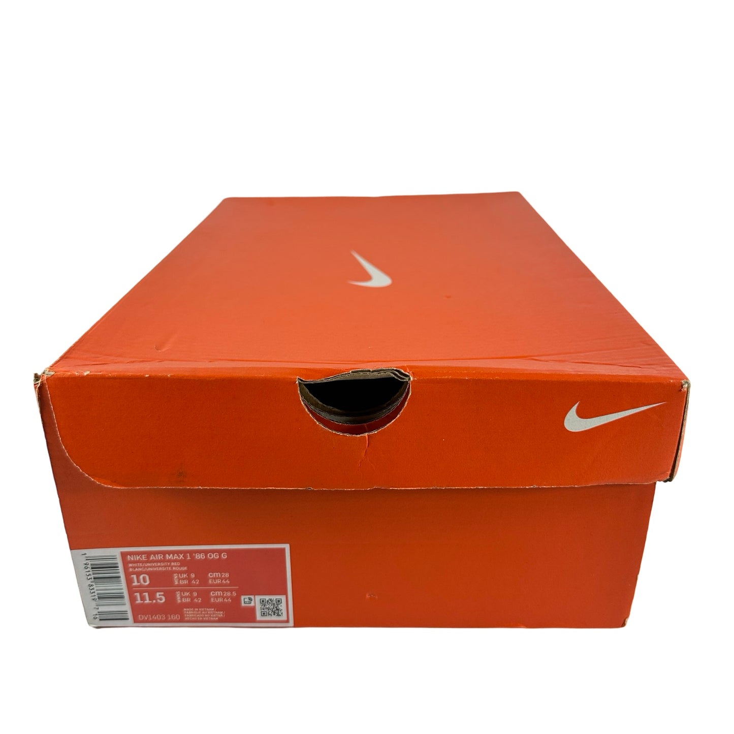 DV1403 160 Nike Air Max 1 '86 OG Golf Big Bubble Sport Red [USED] - 10 M (Used)