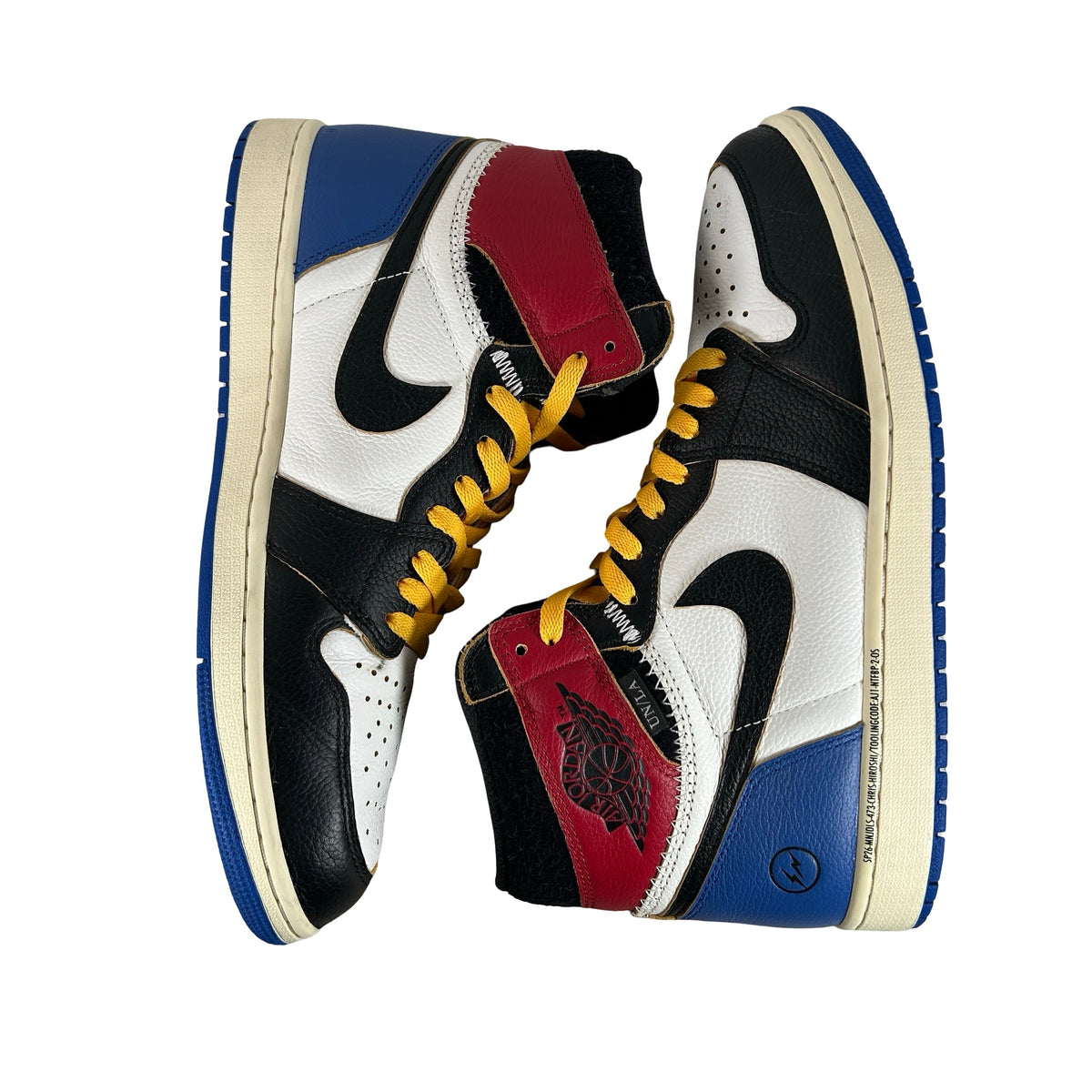 IO7847 002 Jordan 1 Retro High OG SP Fragment x Union LA Varsity Red Sport Royal [USED] - 11.5 M (Used2) (No Box2)