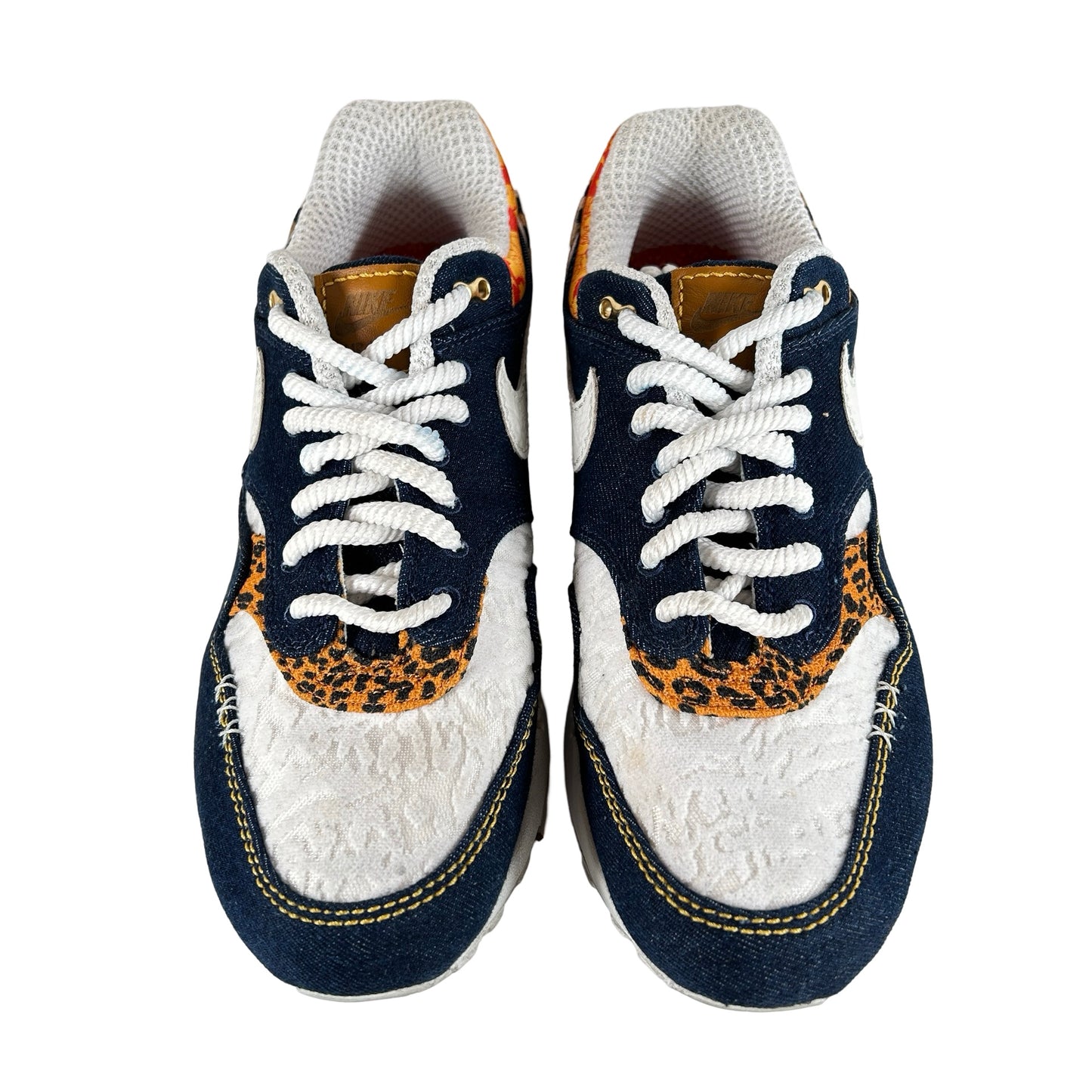 FJ4452 432 Nike Air Max 1 Premium Denim Leopard [USED] - 11.5 M (Used)