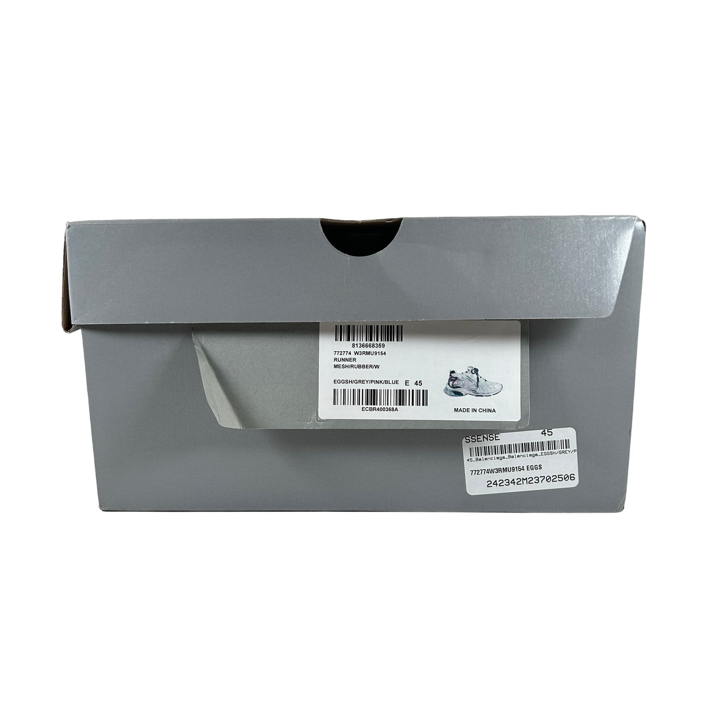 772774WRMU9154 Balenciaga Runner Eggshell Grey Pink Blue [USED] - 45 (Used)