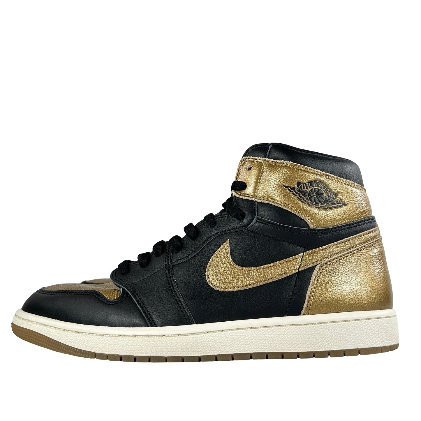 DZ5485 071 Jordan 1 Retro High OG Black Metallic Gold [USED] - 12 M (Used)