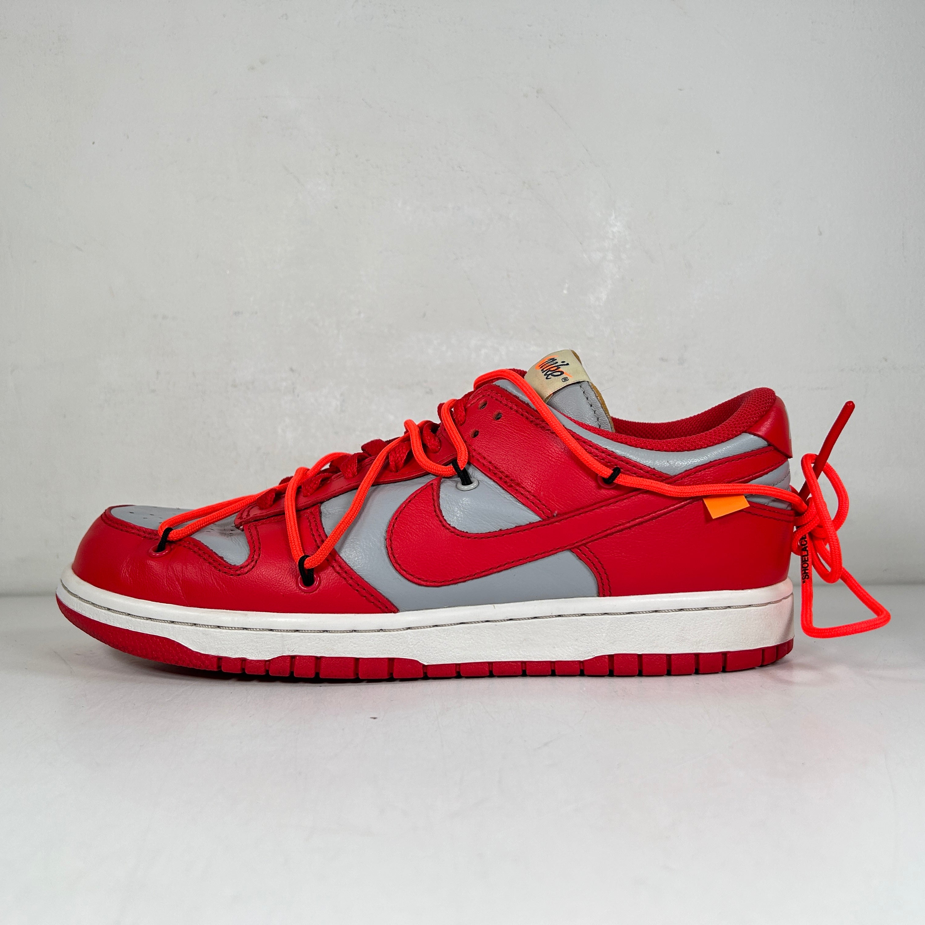 Dunk low off white red best sale