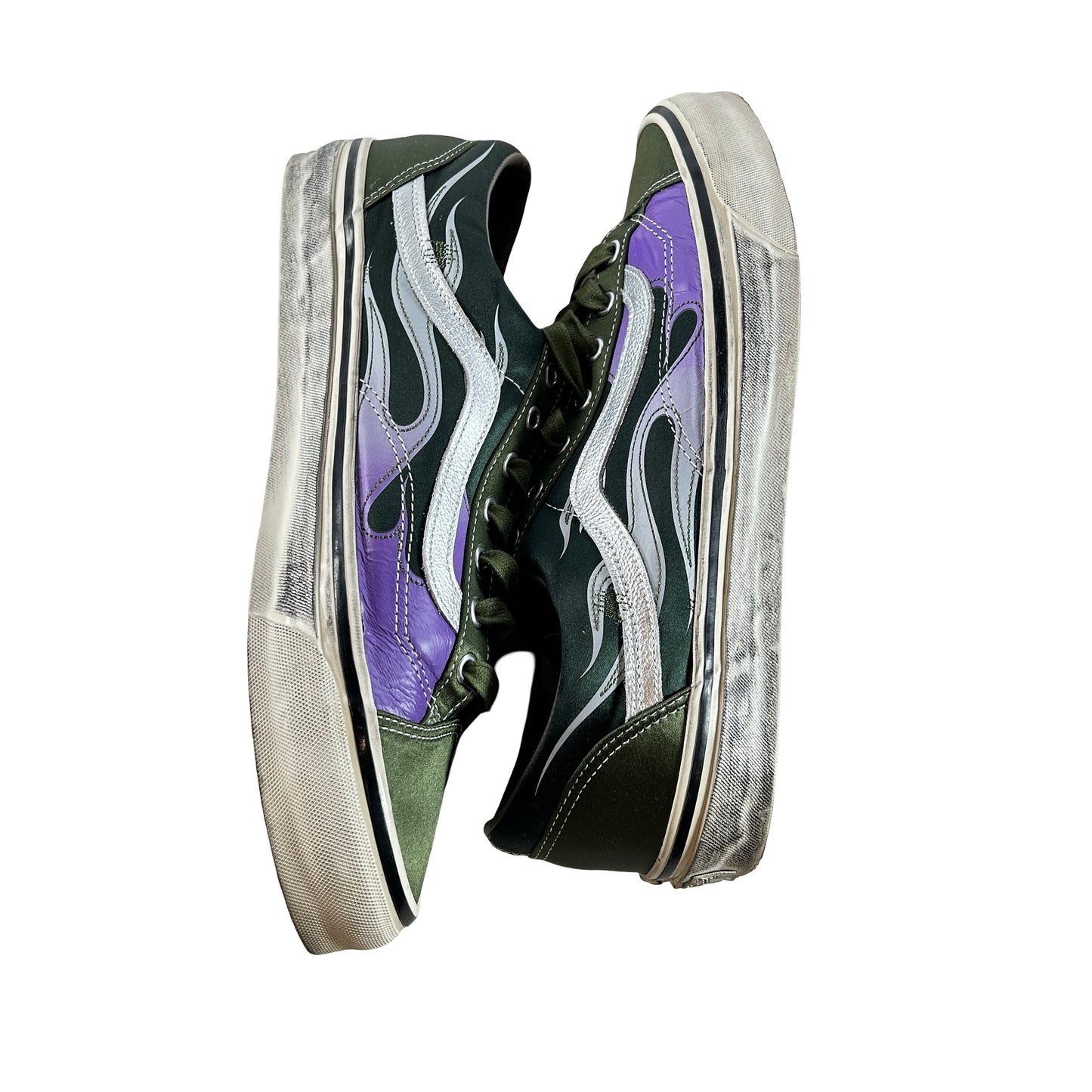 VN000D9RGRK Vans LX Old Skool Archive Flame Green [USED] - 12 M (Used)