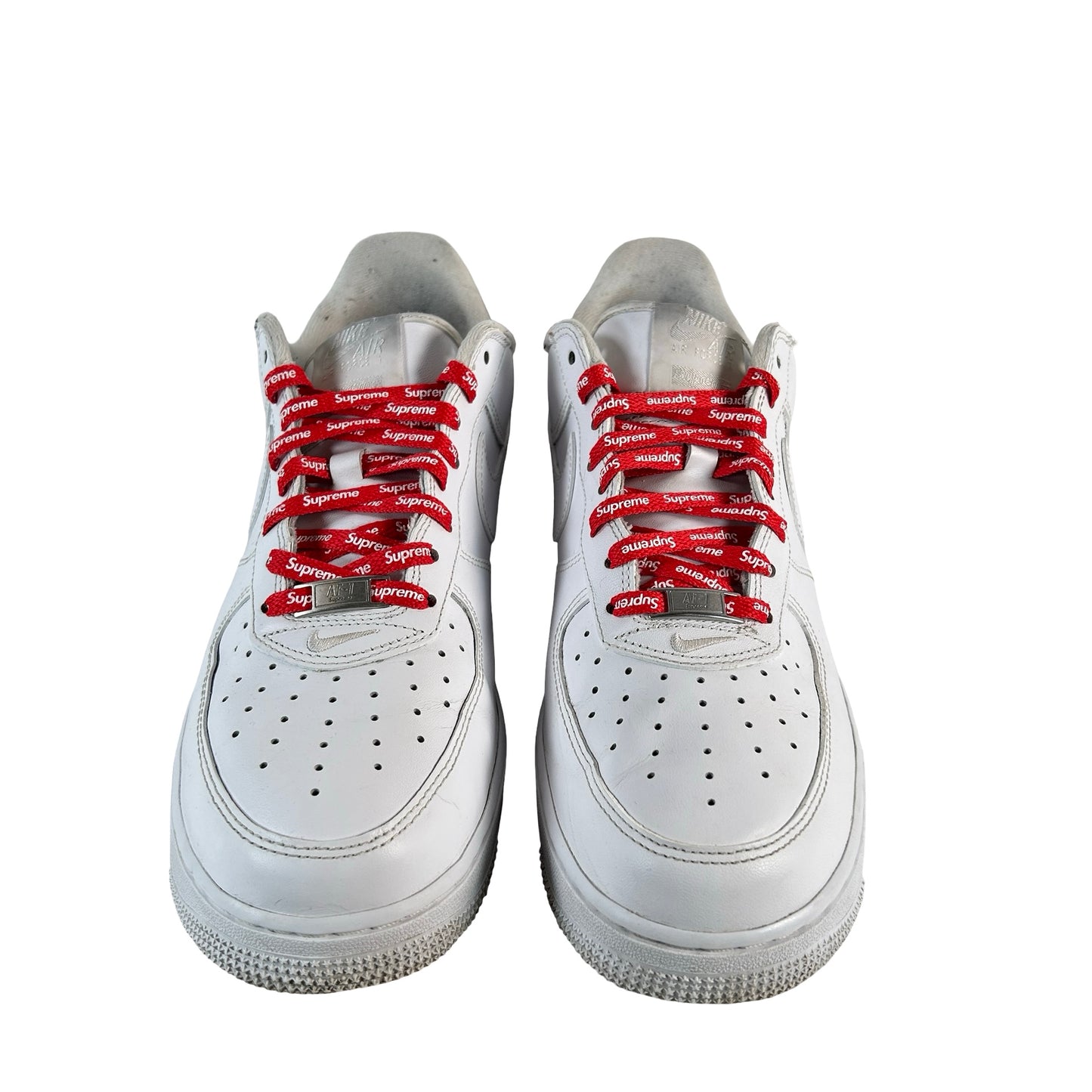 CU9225 100 Nike Air Force 1 Low Supreme White [USED] - 10.5 M (Used4)