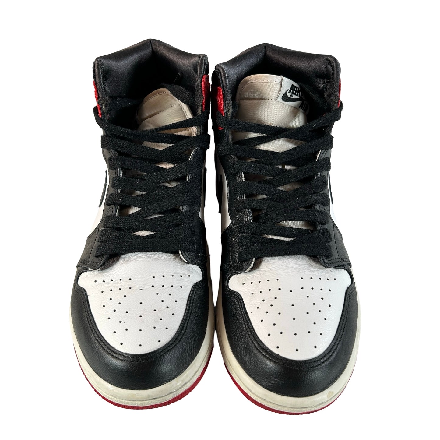 CD0461 016 AJ1 Satin Black Toe [USED] - 9 W (Used)