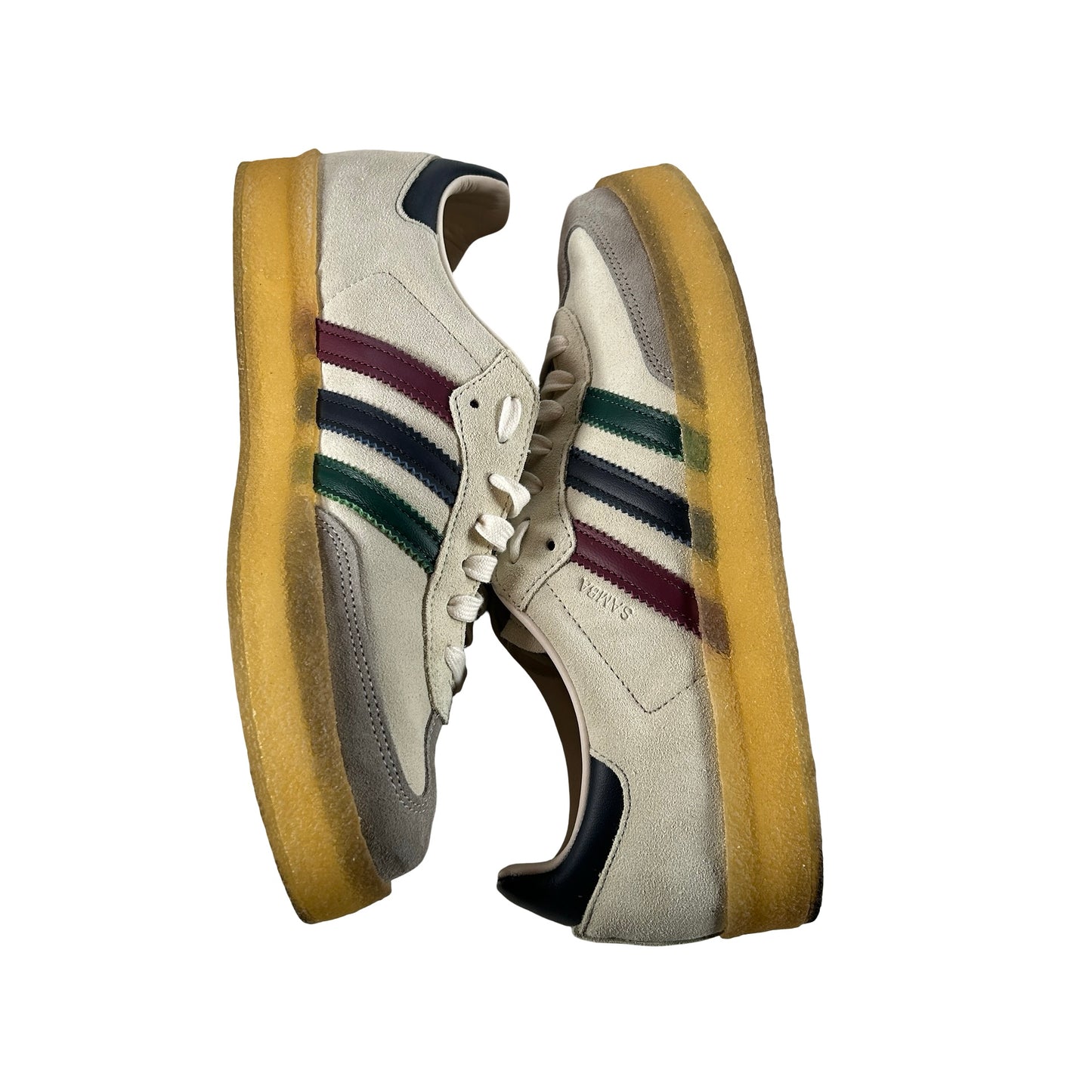 IE4032 Adidas Clarks 8th Street Samba By Ronnie Fieg Kithmas White Multi [USED] - 10.5 M (Used)