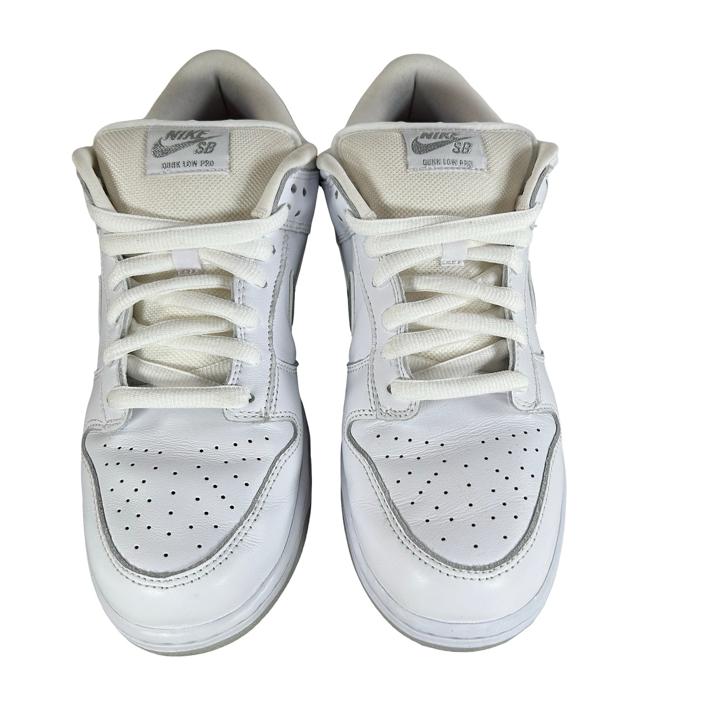 HQ8487 100 Nike SB Dunk Low Supreme 94 White Metallic Silver [USED] - 9.5 M (Used3)