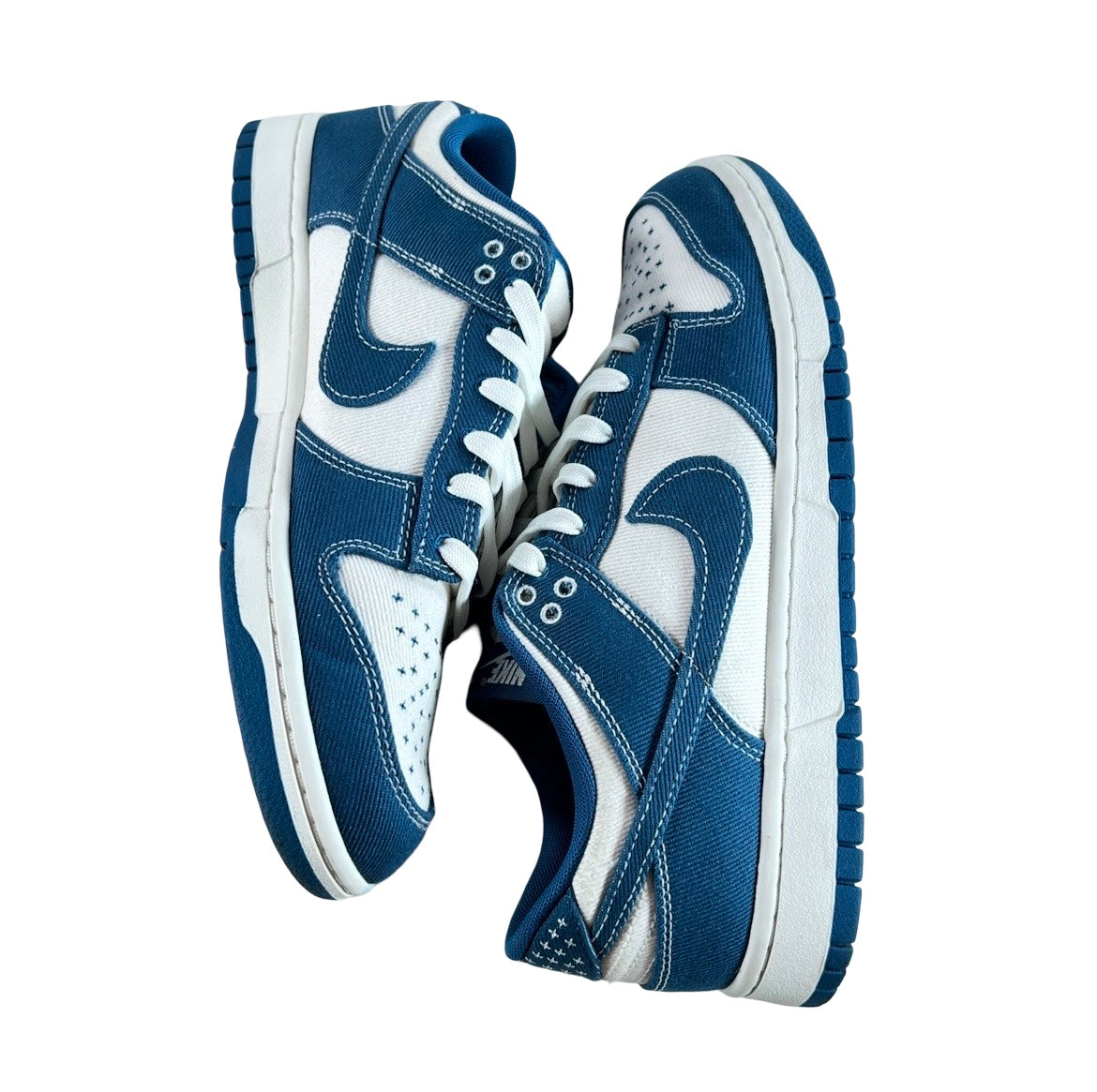 DV0834 101 Nike Dunk Low Industrial Blue Sashiko [USED] - 10 M (Used)