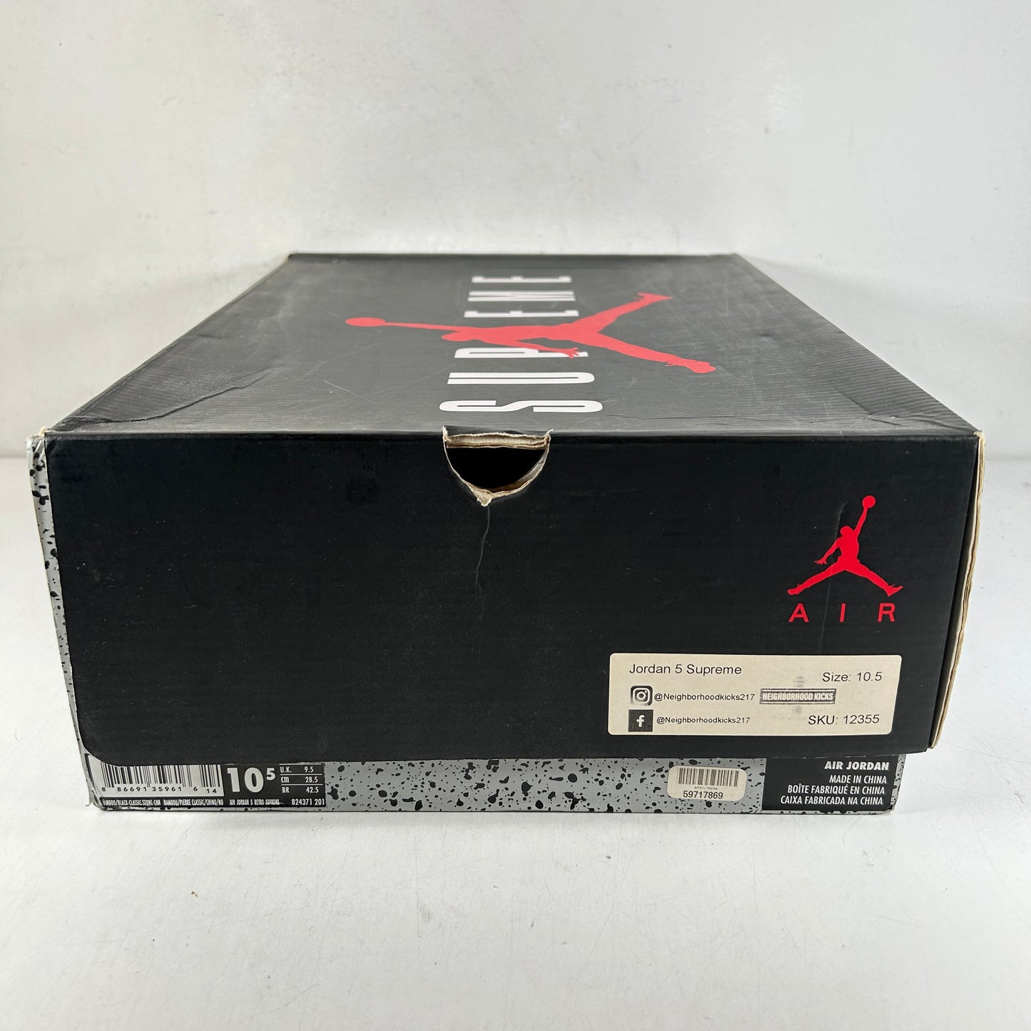 824371 201 Jordan 5 Retro Supreme Desert Camo [USED] - 10.5 M (Used)