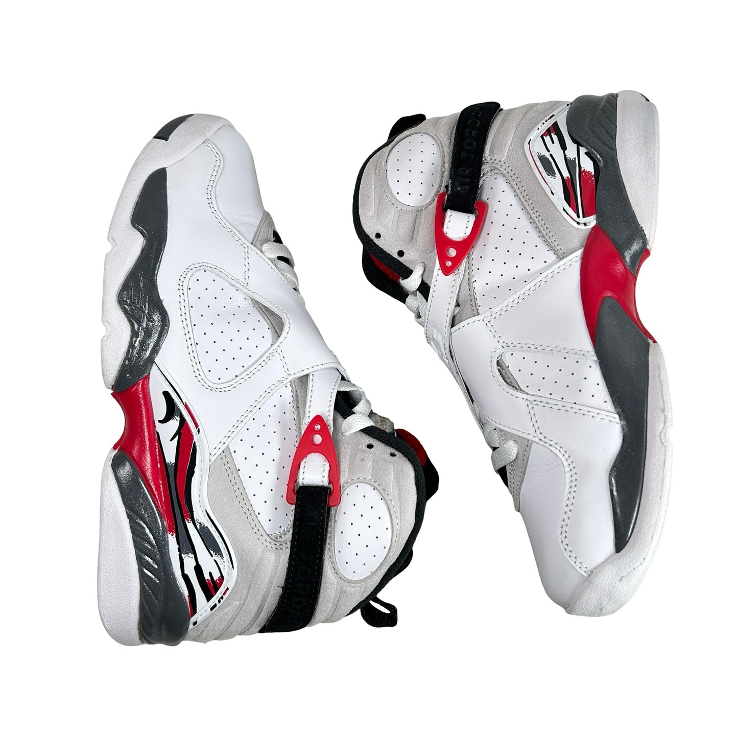 305368 100 Jordan 8 Retro White True Red (2025) (GS) [USED] - 6 Y (Used)