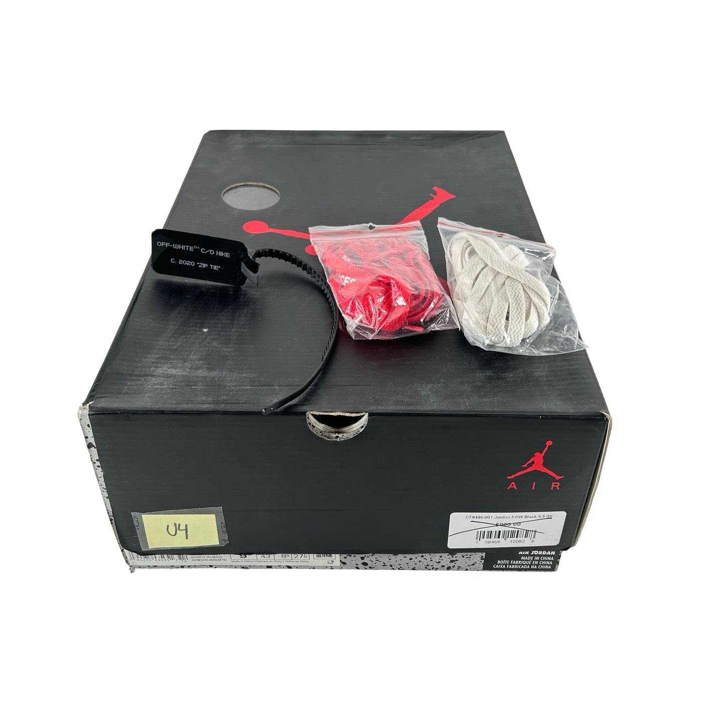 CT8480 001 Jordan 5 Off-White Black [USED] - 9.5 M (Used4)