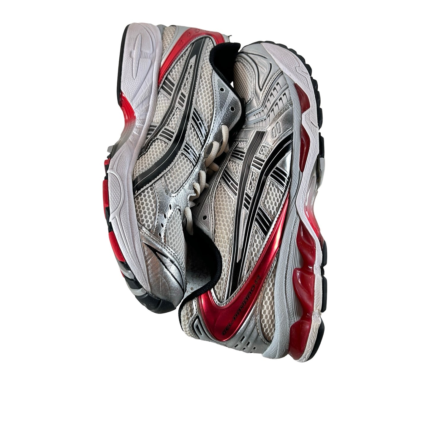 1201A019 103 ASICS Gel-Kayano 14 White Classic Red [USED] - 11.5 M (Used)