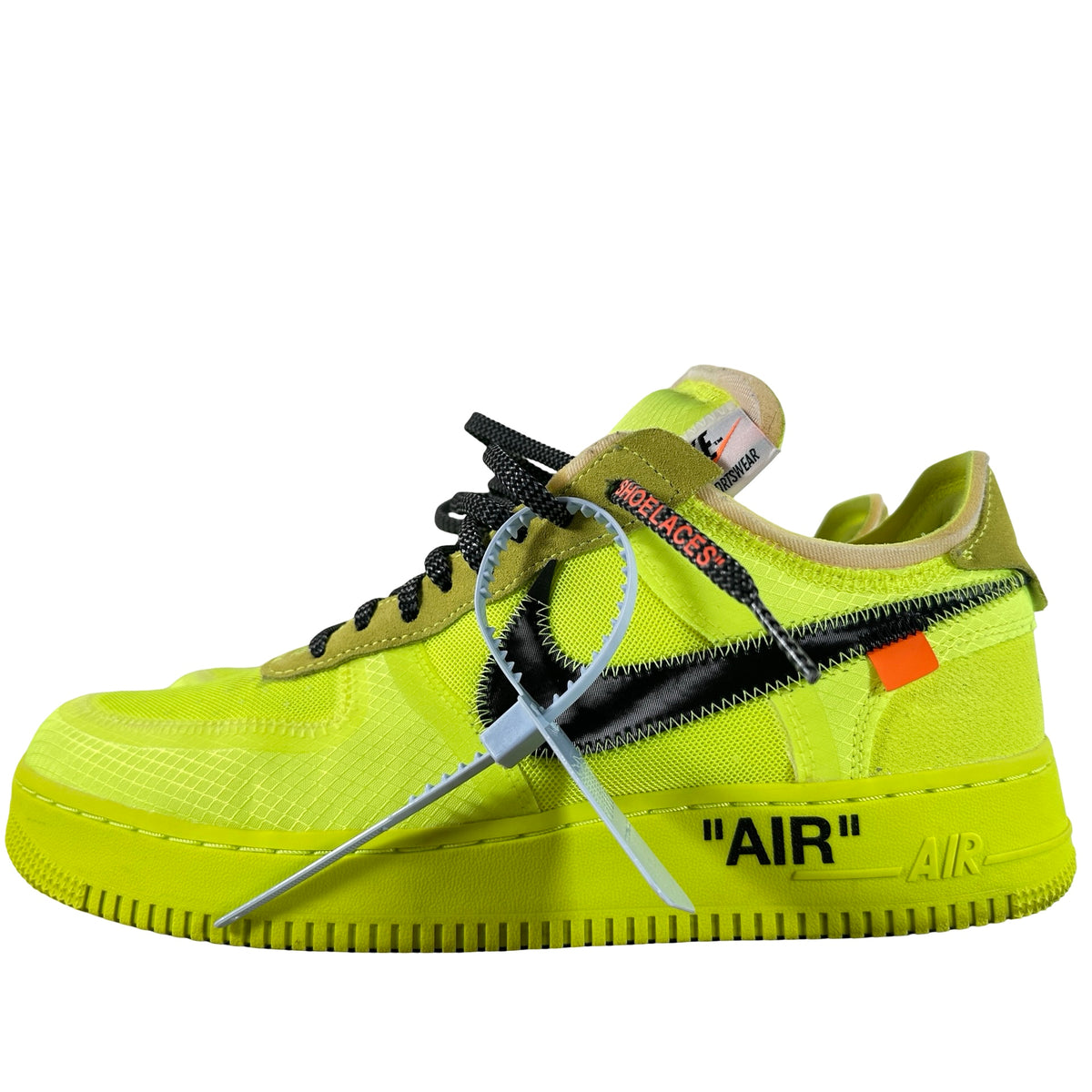 AO4606 700 Nike Air Force 1 Low Off-White Volt [USED] - 11 M (Used)