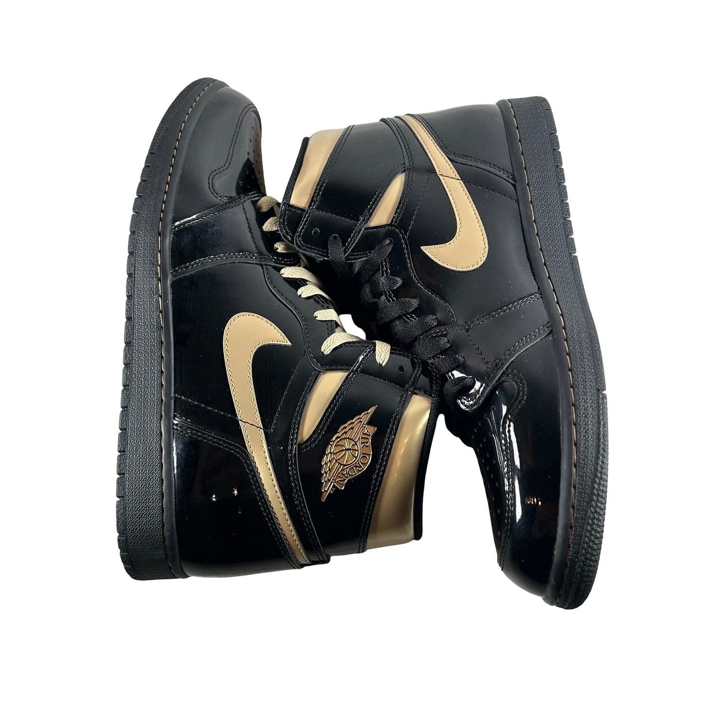 555088 032 Jordan 1 Black/Gold [USED] - 11.5 M (Used) (Replace Box)