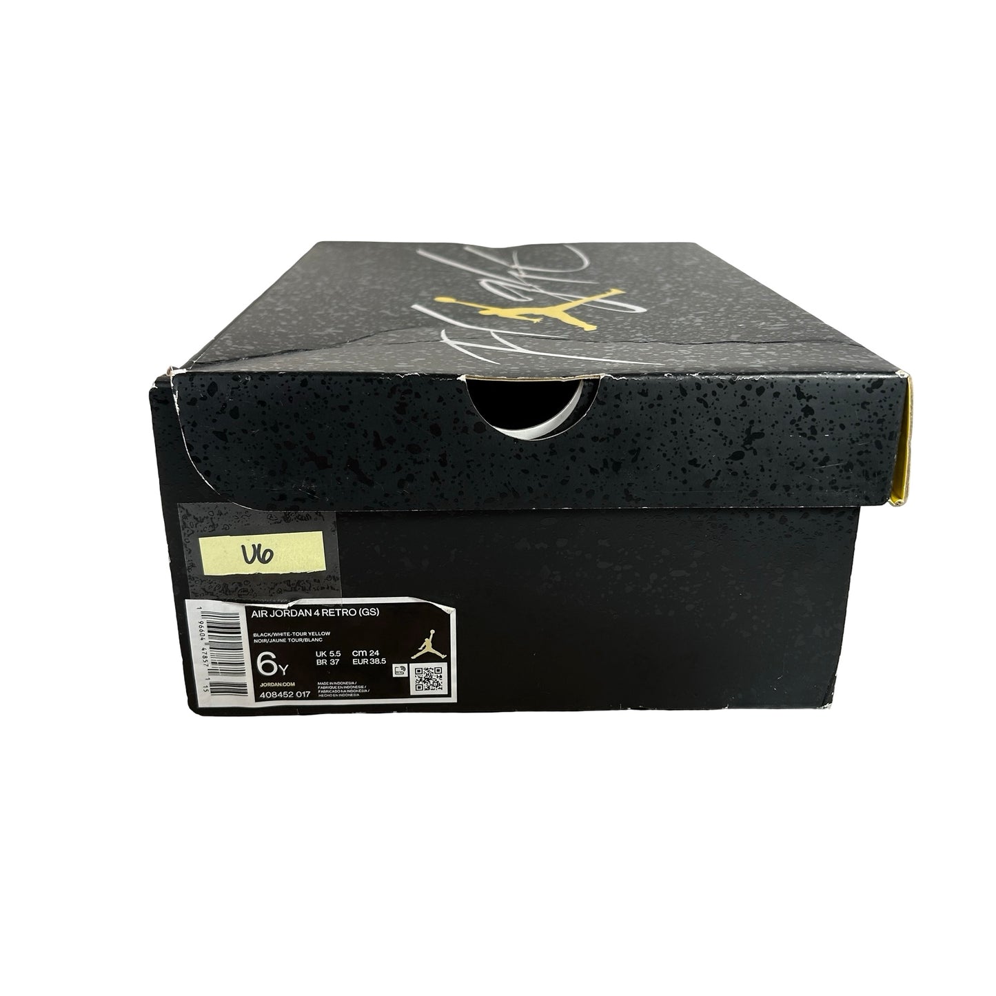 408452 017 Jordan 4 Retro Thunder (2023) (GS) [USED] - 6 Y (Used6)