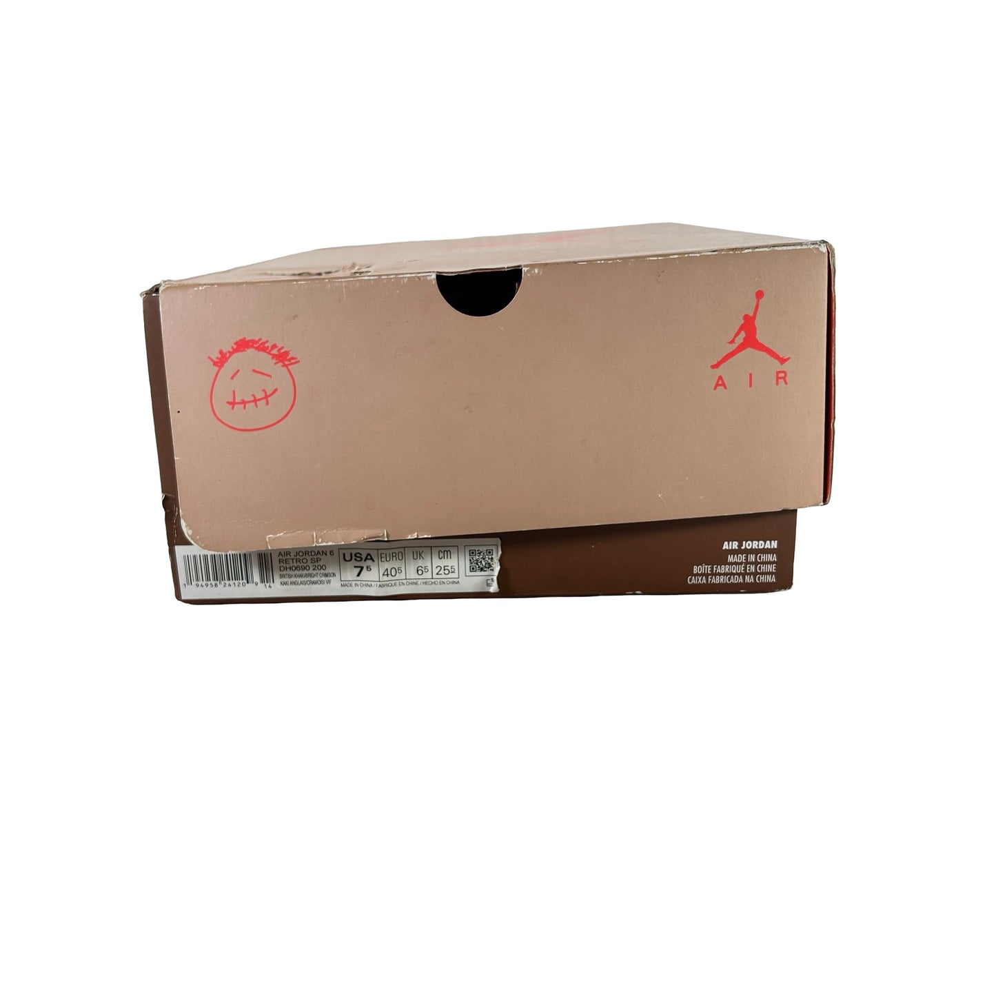 DH0690 200 Jordan 6 Retro Travis Scott British Khaki [USED] - 7.5 M (Used)
