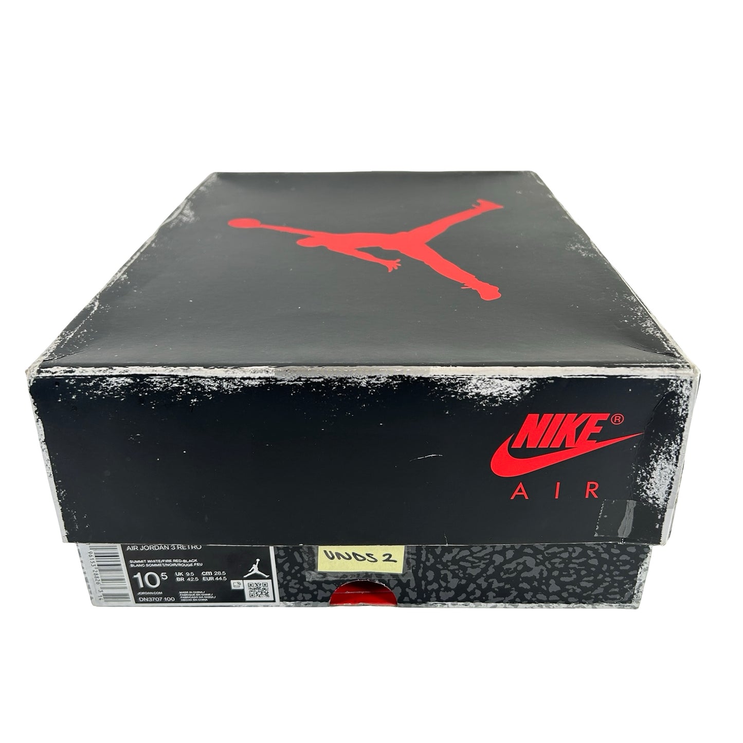 DN3707 100 Jordan 3 Retro White Cement Reimagined [USED] - 10.5 M (VNDS2)
