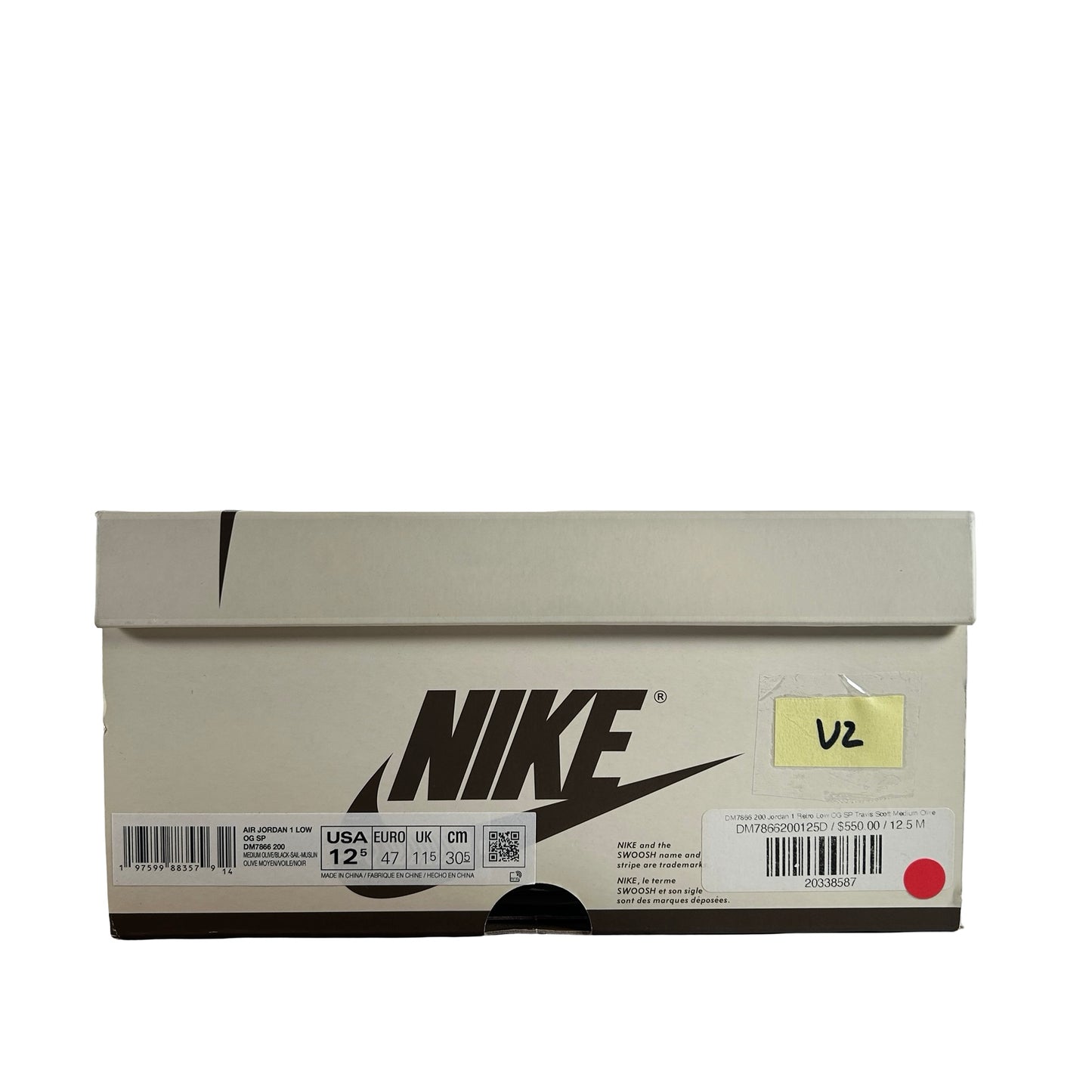 DM7866 200 Jordan 1 Retro Low OG SP Travis Scott Medium Olive [USED] - 12.5 M (Used2)