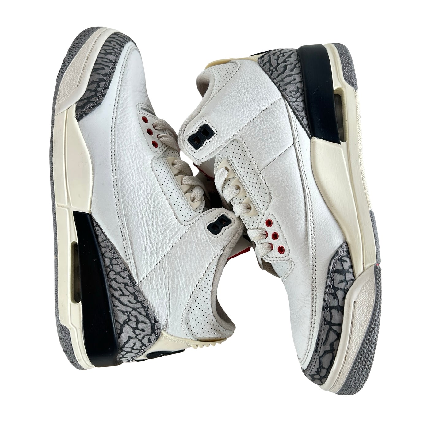 DN3707 100 Jordan 3 Retro White Cement Reimagined [USED] - 7.5 M (Used3) (No Box3)