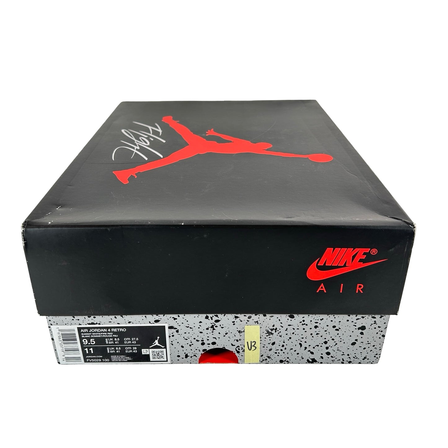 FV5029 100 Jordan 4 Retro White Cement (2025) [USED] - 9.5 M (Used3)