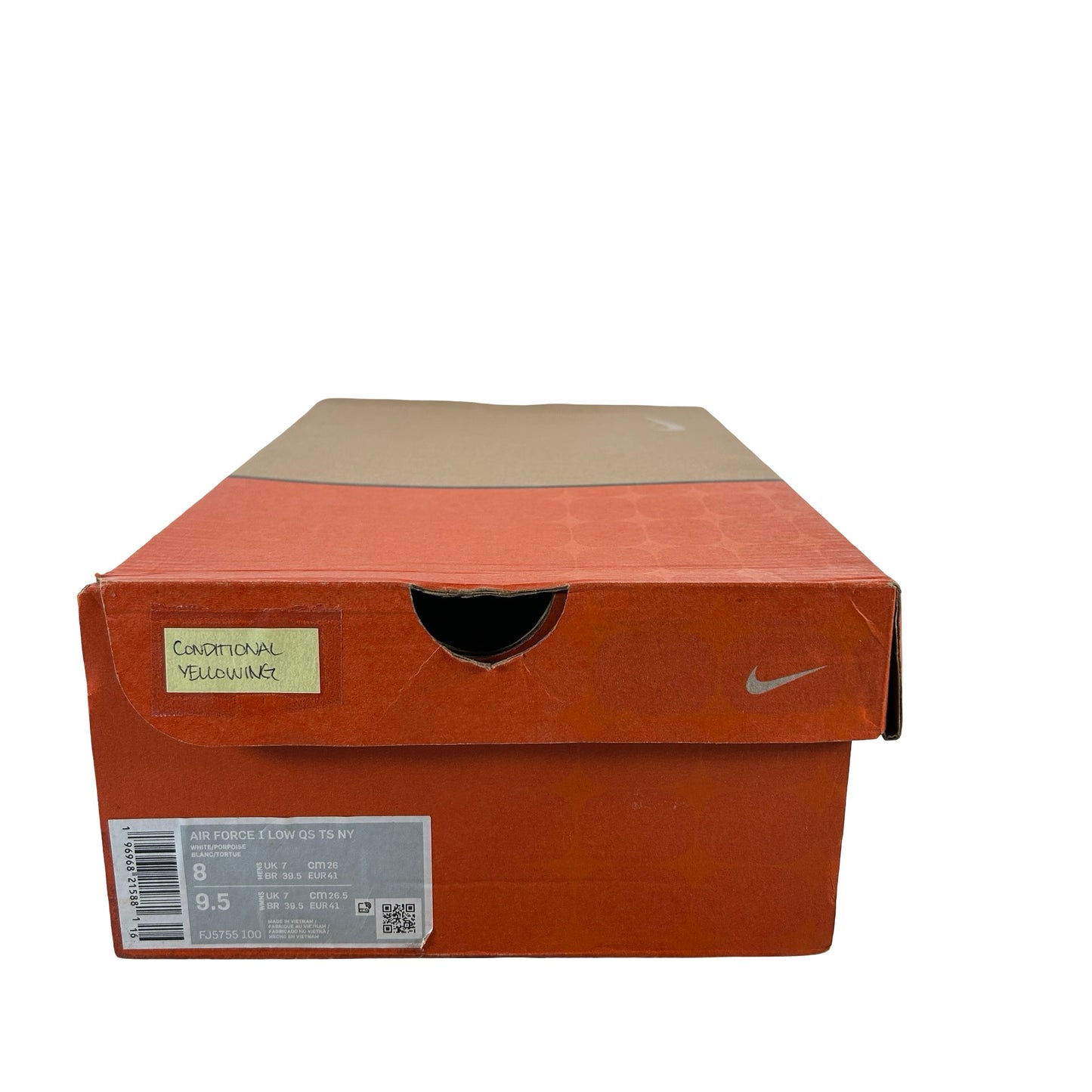FJ5755 100 Nike Air Force 1 Low QS Terror Squad Porpoise [CONDITIONAL] - 8 M (Yellowing)