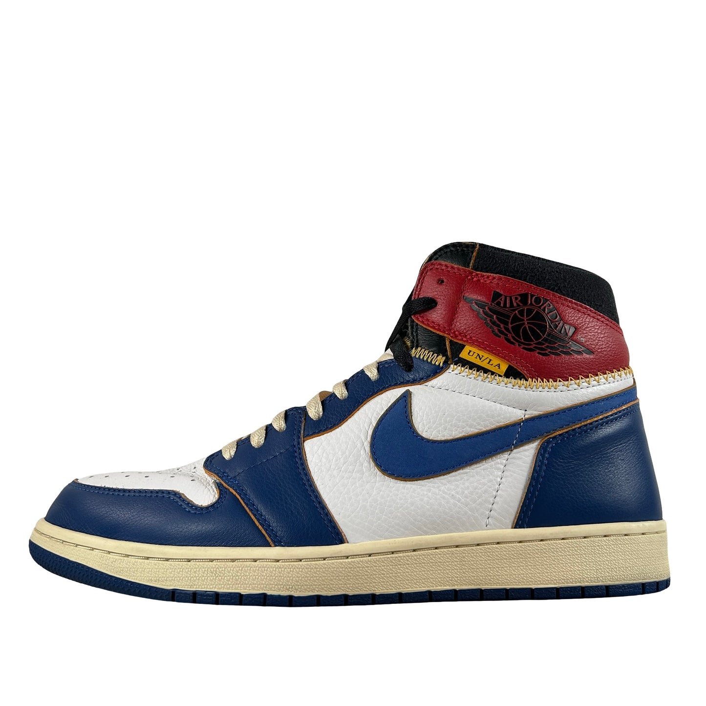 BV1300 146 Jordan 1 Union Storm Blue Toe SAMPLE [USED] - 12 M (Used)