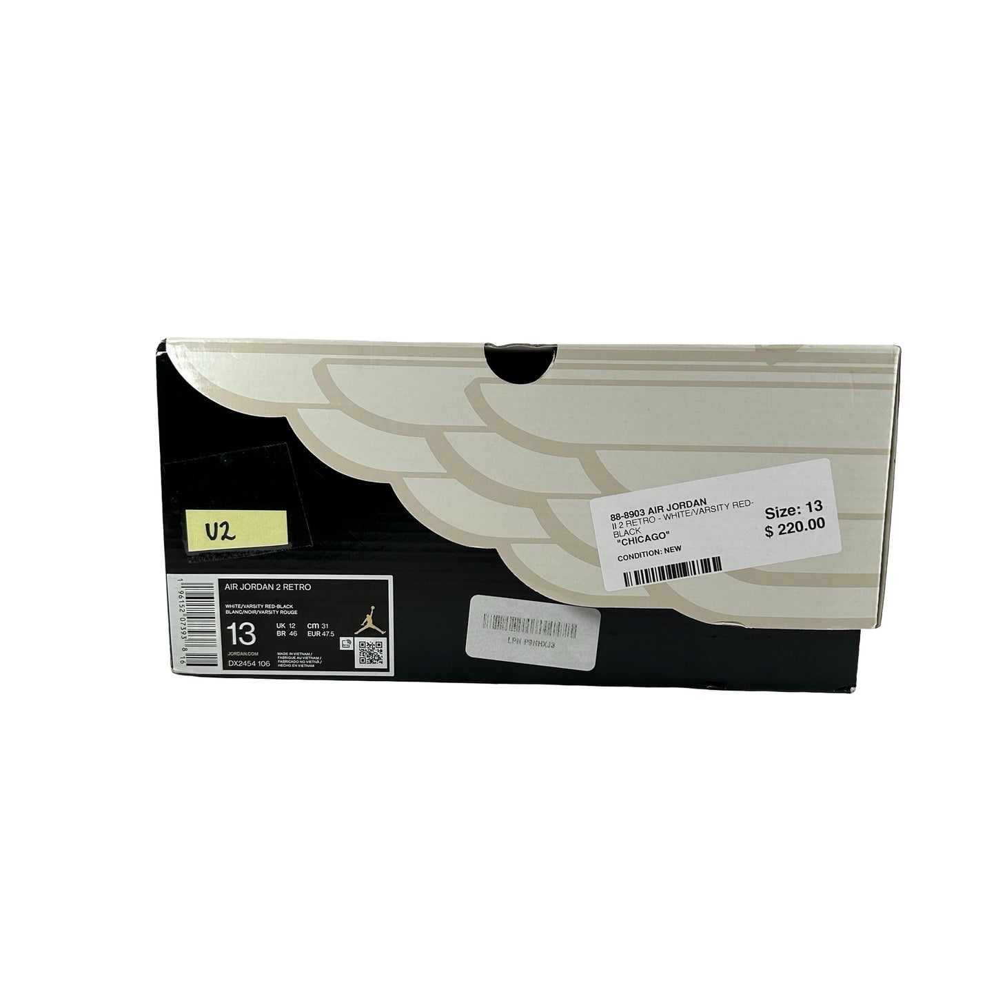 DX2454 106 Jordan 2 Retro OG Chicago (2022) [USED] - 13 M (Used2)