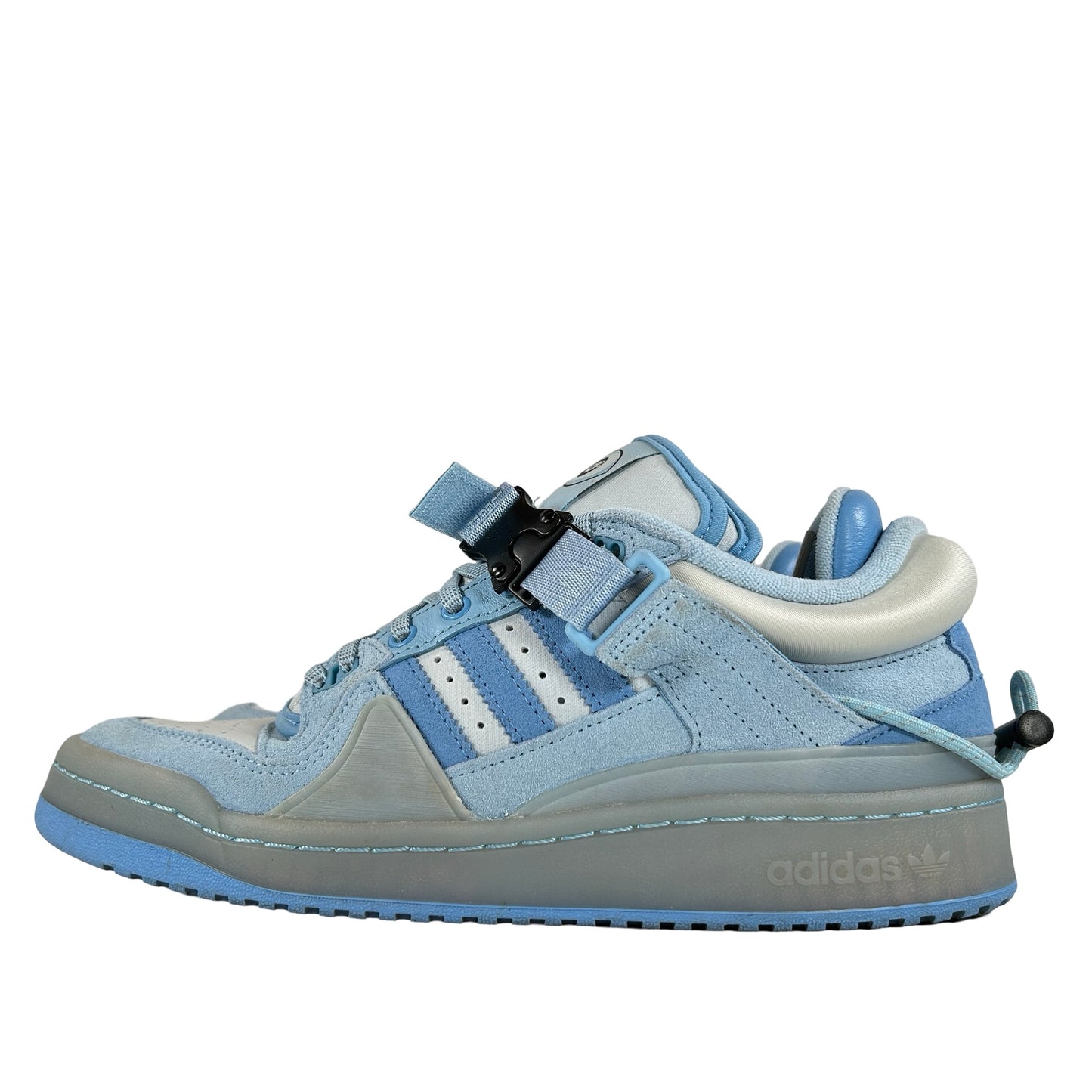 GY9693 adidas Forum Buckle Low Bad Bunny Blue Tint [USED] - 8 M (Used)