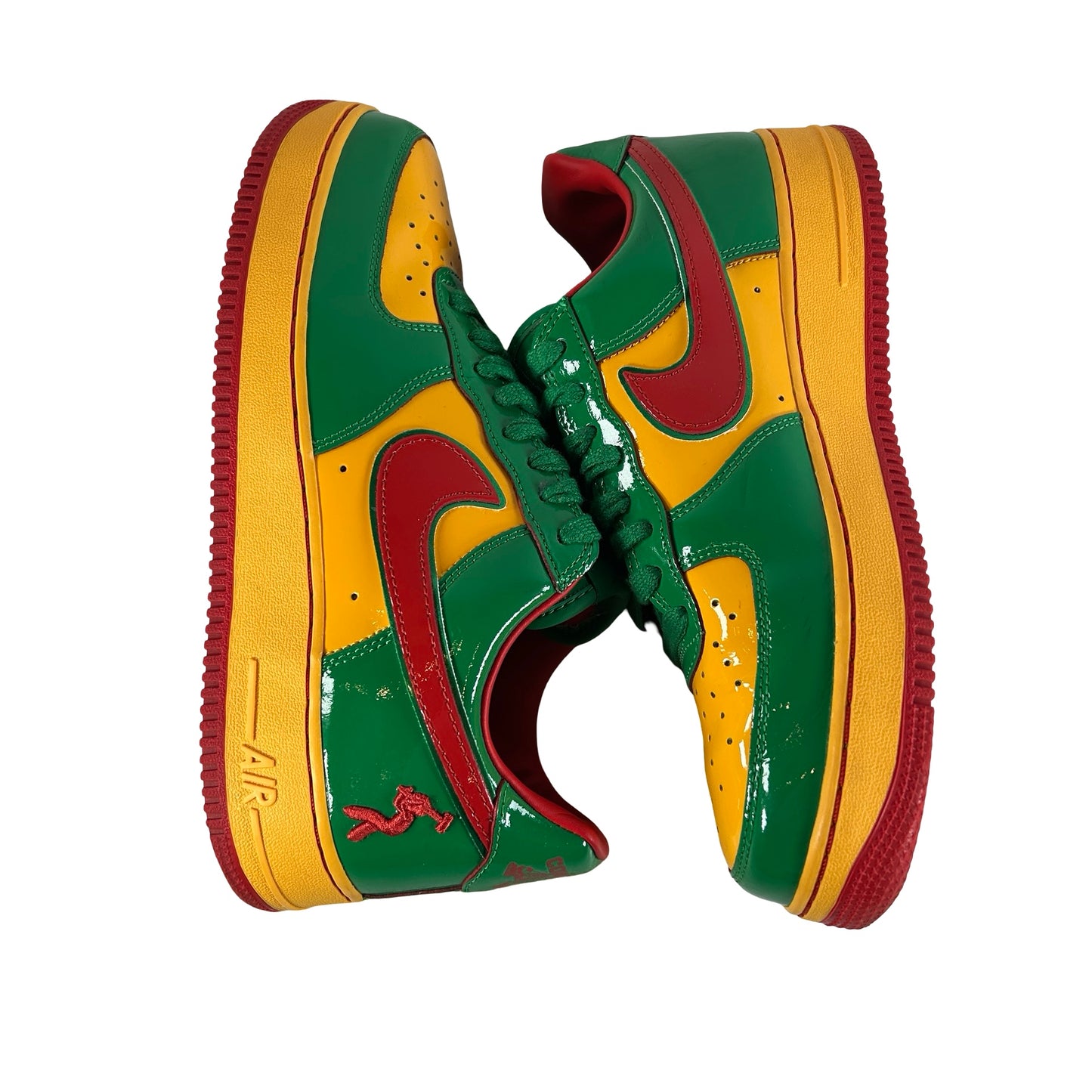 IH4383 300 Nike Air Force 1 Low Lil Yachty Concrete Boys Lucky Green [USED] - 9.5 M (Used) (No Box)
