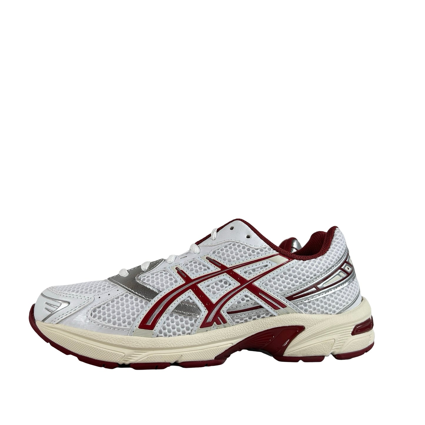 1201A518 100 ASICS Gel-1130 White Red Dahlia (Women's) [USED] - 8 W / 6.5 M (Used)