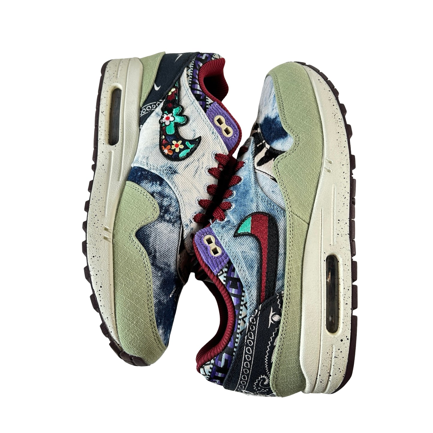 DN1803 300 Nike Air Max 1 Concepts Denim Olive Canvas [USED] - 9 M (Used) (No Box)