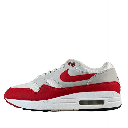 908375 103 Nike Air Max 1 Anniversary Red (2017/2018 Restock Pair) [USED] - 8.5 M (Used) (No Box)