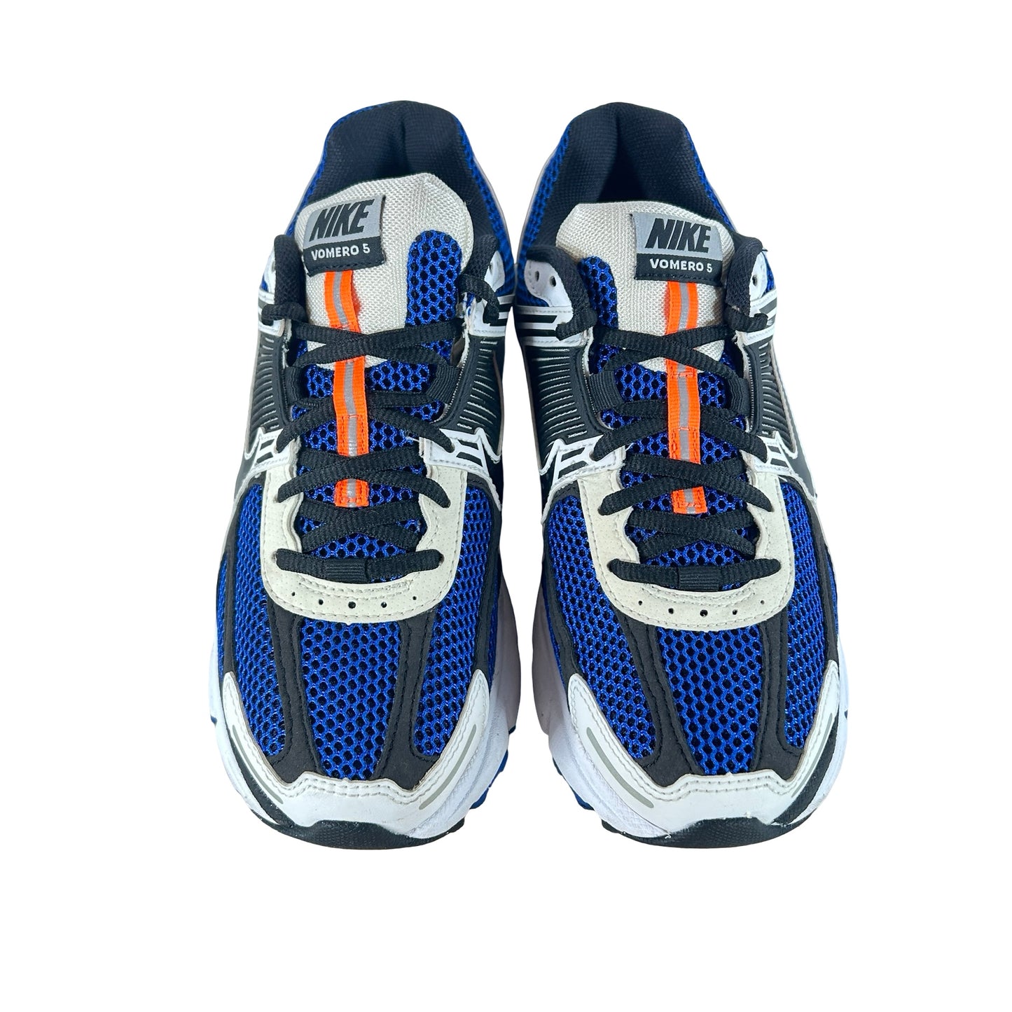 CI1694 100 Nike Zoom Vomero 5 White Racer Blue Black [USED] - 8.5 M (Used) (No Box)
