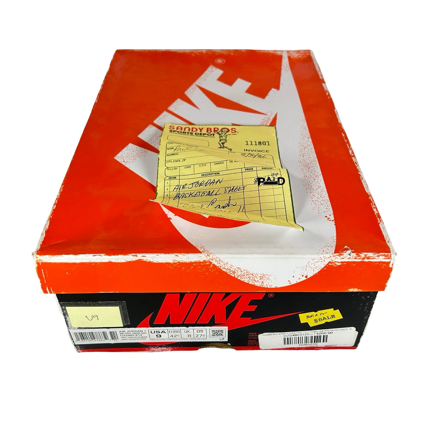 DZ5485 612 Jordan 1 Retro High OG Chicago Lost and Found [USED] - 9 M (Used9)