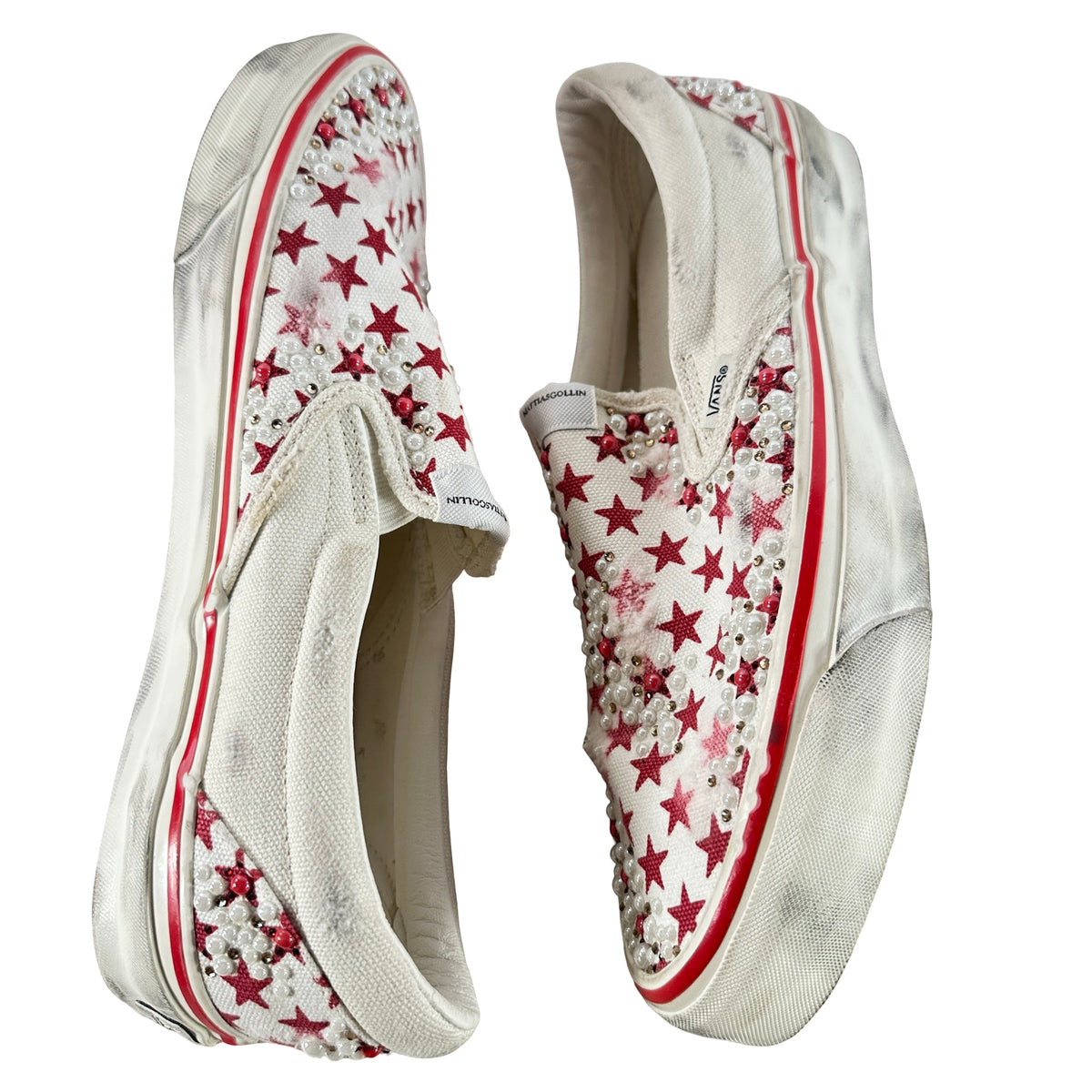 VN000Z7ZBOP1 Vans Classic Slip-On Mattias Gollin Stella Rossa [USED] - 11 M (Used) (No Box)