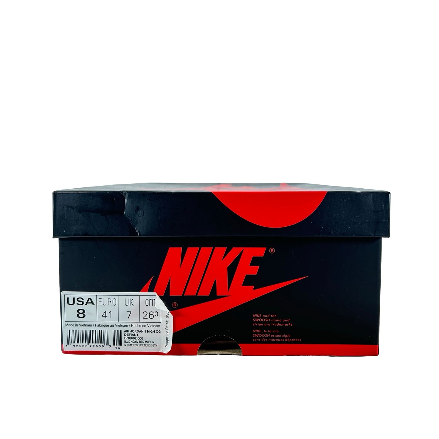 BQ6682 006 Jordan 1 Retro High OG Defiant Couture [USED] - 8 M (Used)