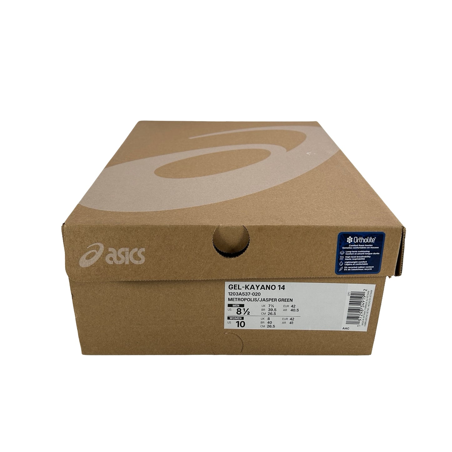 1203A537 020 ASICS Gel-Kayano 14 Metropolis Jasper Green [USED] - 8.5 M (Used)