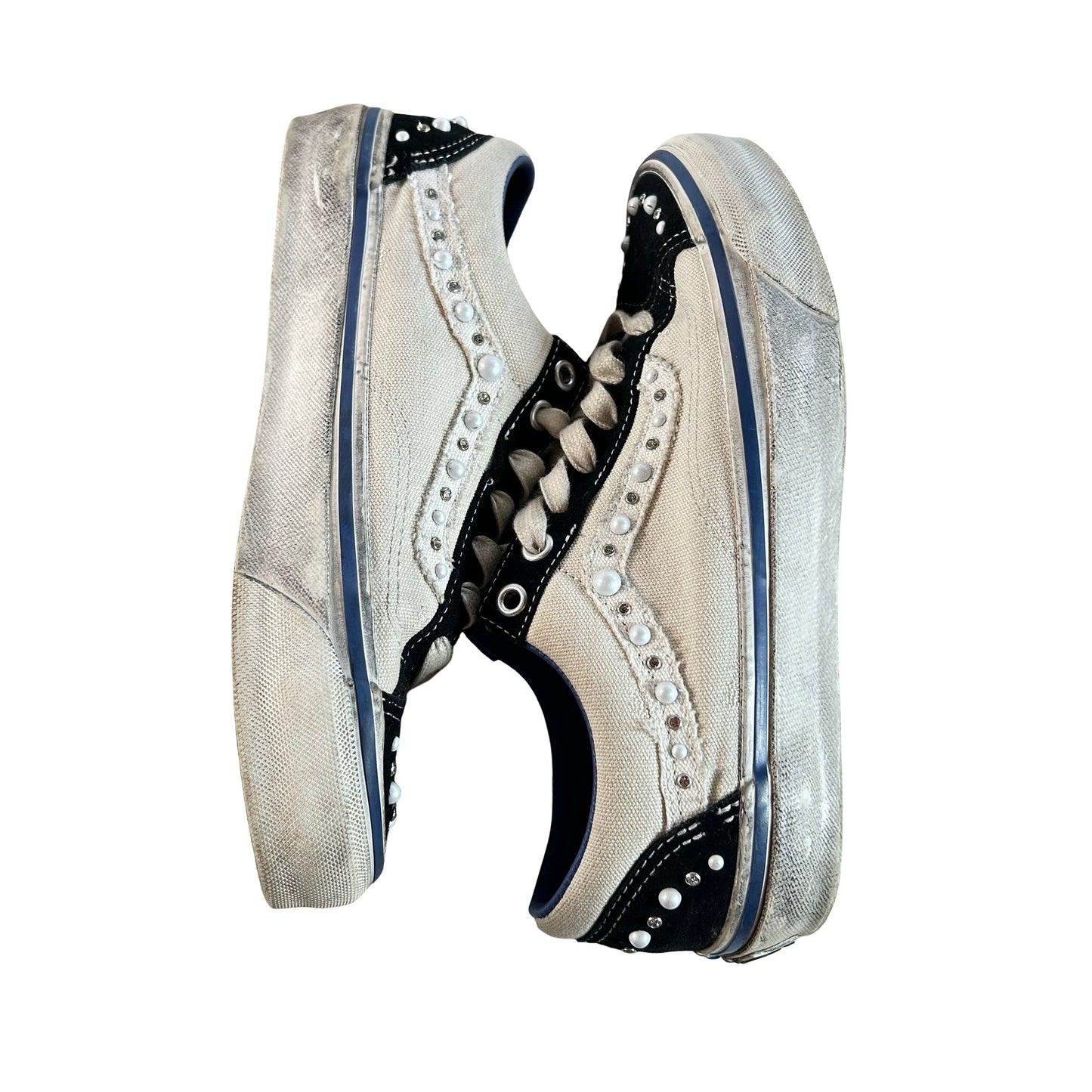 VN000S52FS8 Vans OTW Old Skool 36 Pearlized Pack Marshmallow White [USED] [SAMPLE] - 5.5 M (Used) (No Box)