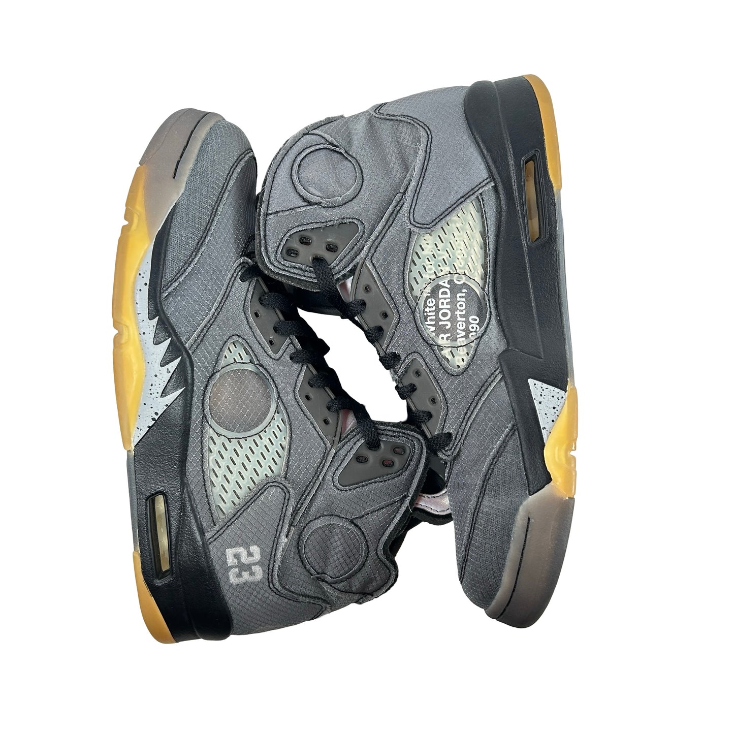 CT8480 001 Jordan 5 Off-White Black [USED] - 9.5 M (Used4)