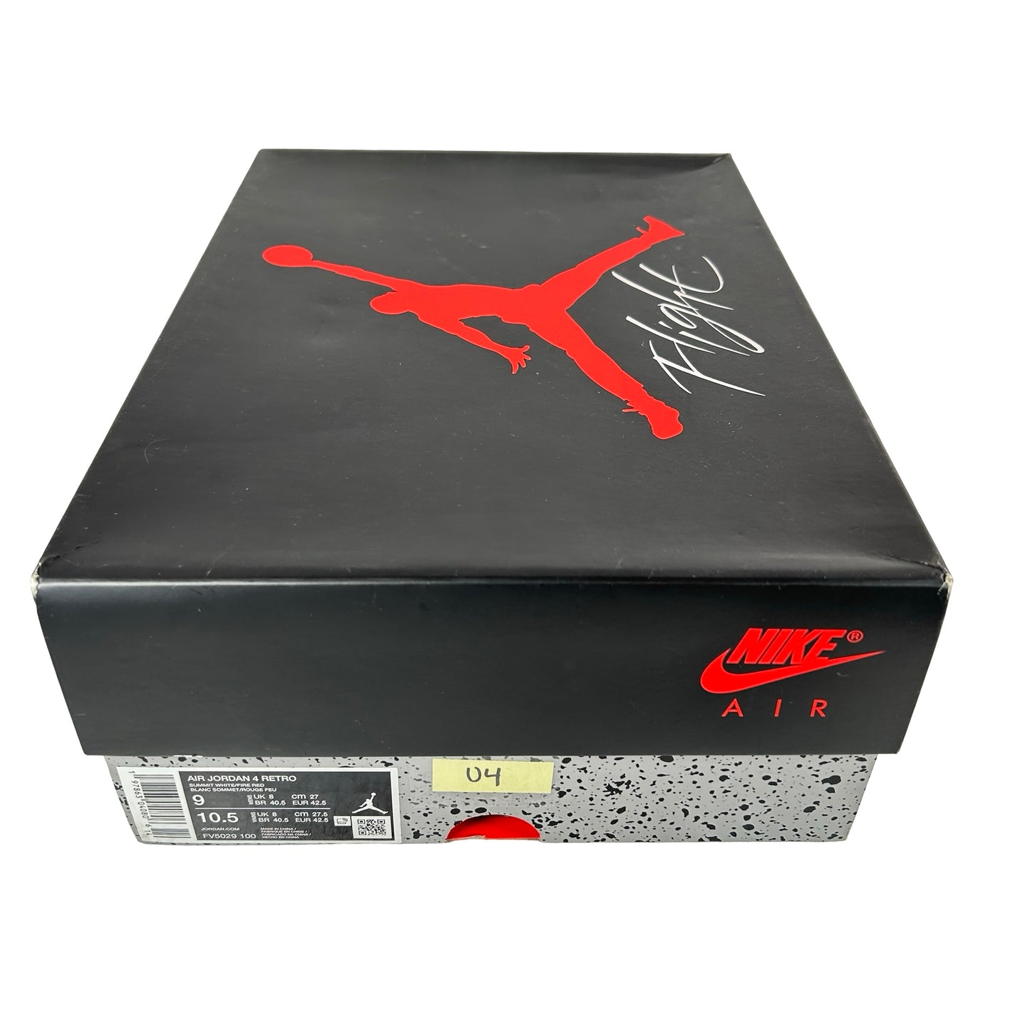 FV5029 100 Jordan 4 Retro White Cement (2025) [USED] - 9 M (Used4)