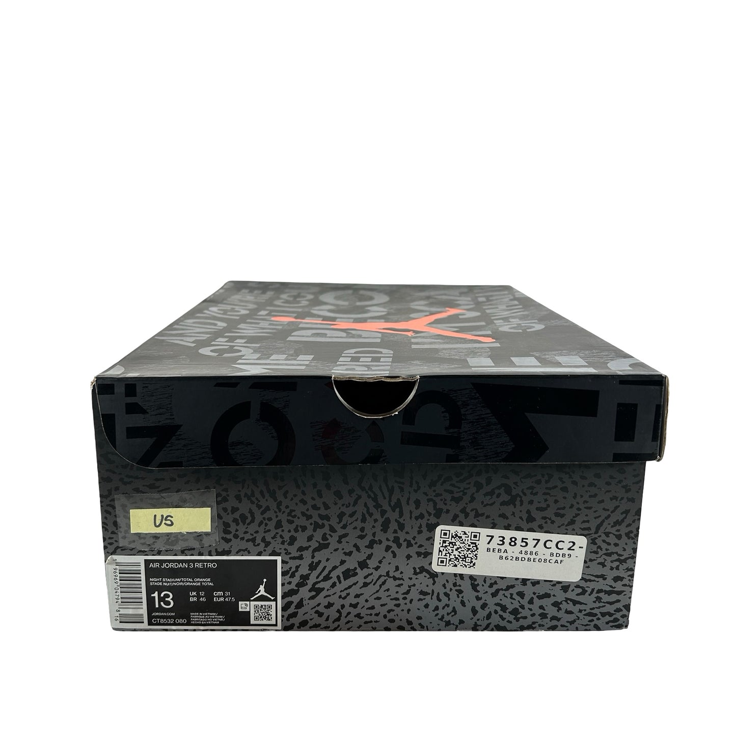 CT8532 080 Jordan 3 Retro Fear Pack (2023) [USED] - 13 M (Used5)